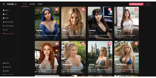 Candy AI Girlfriend, Anime & Boyfriend