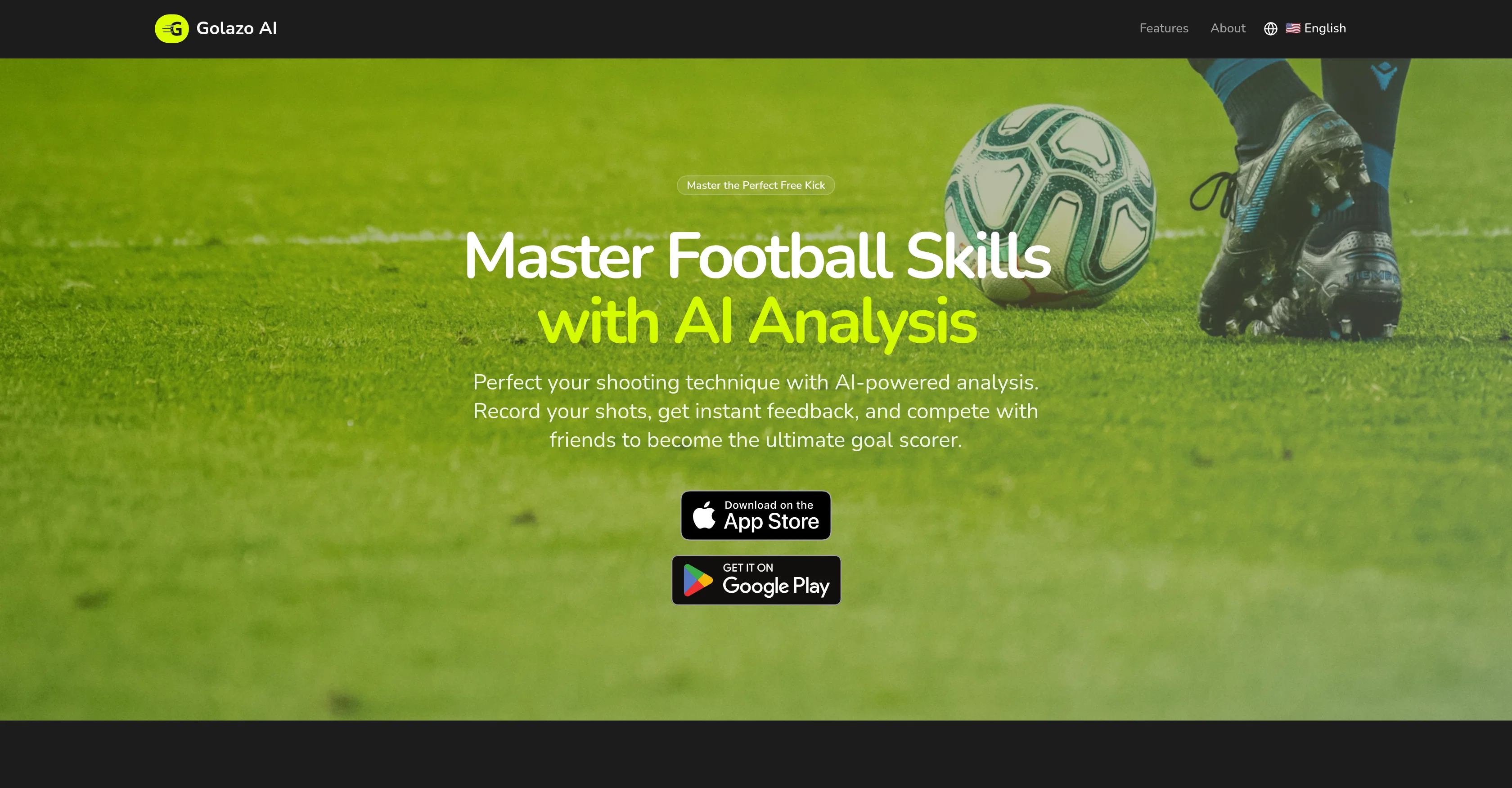Golazo AI website