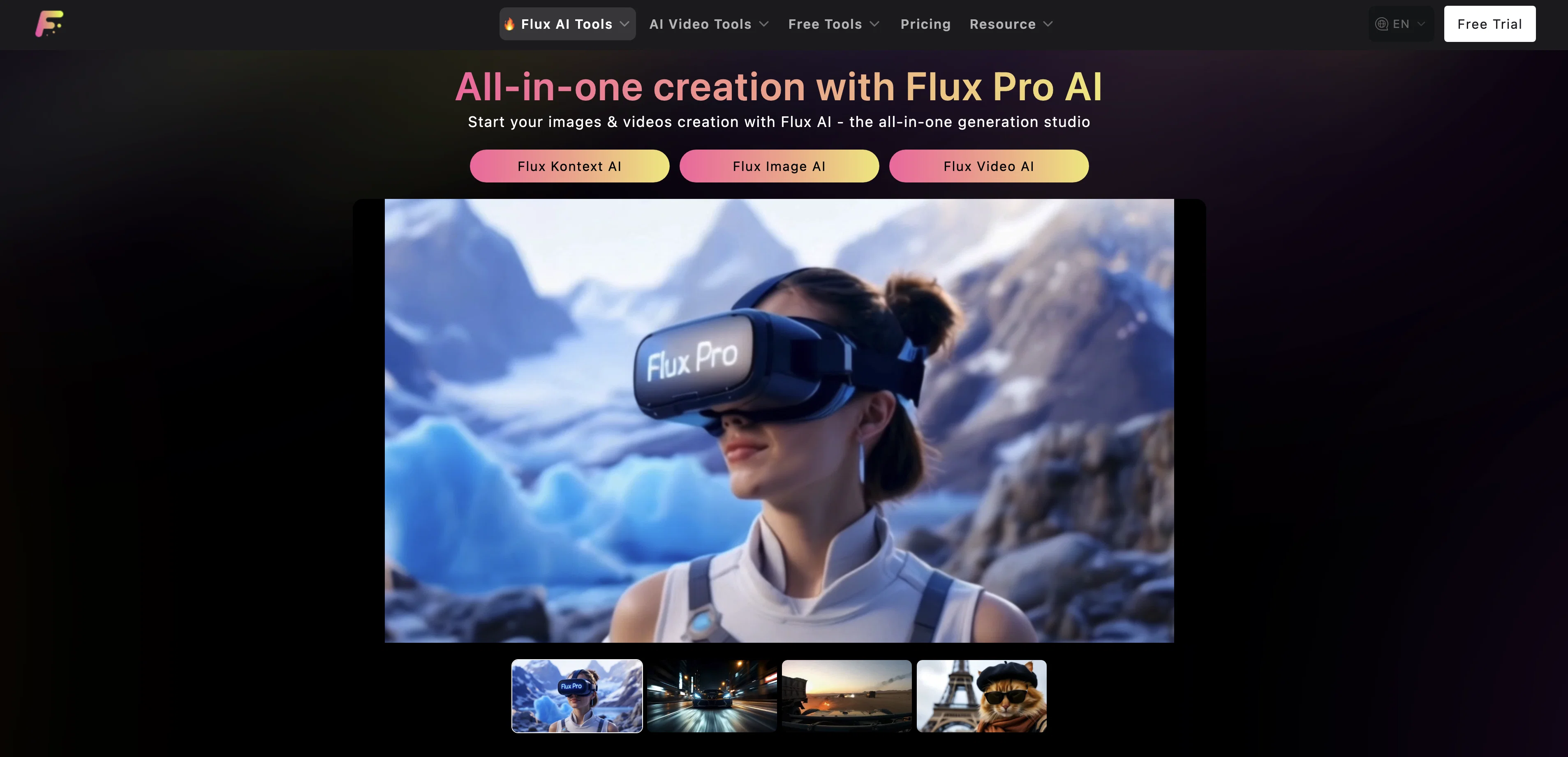 FluxProWeb | AI Talking Baby Generator website