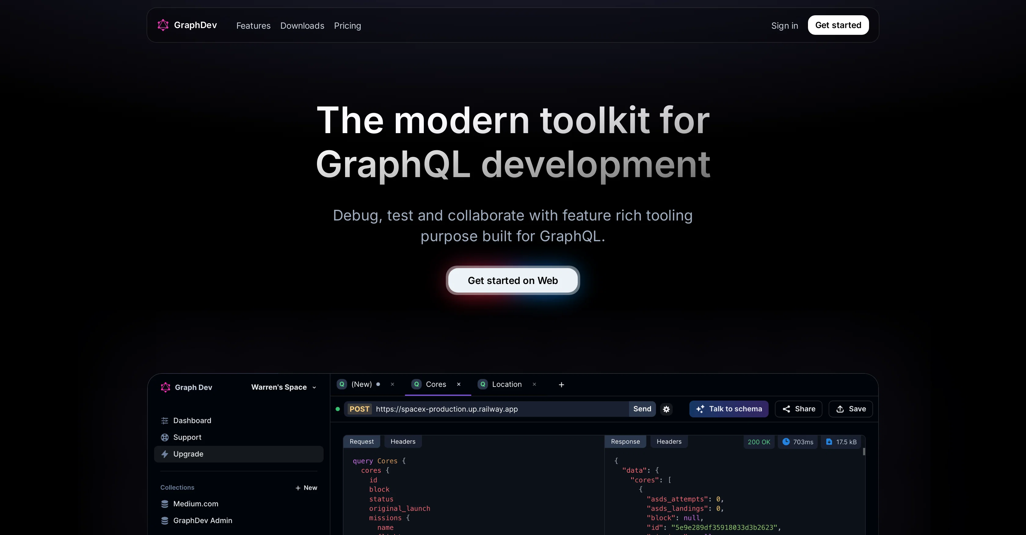 GraphDev website