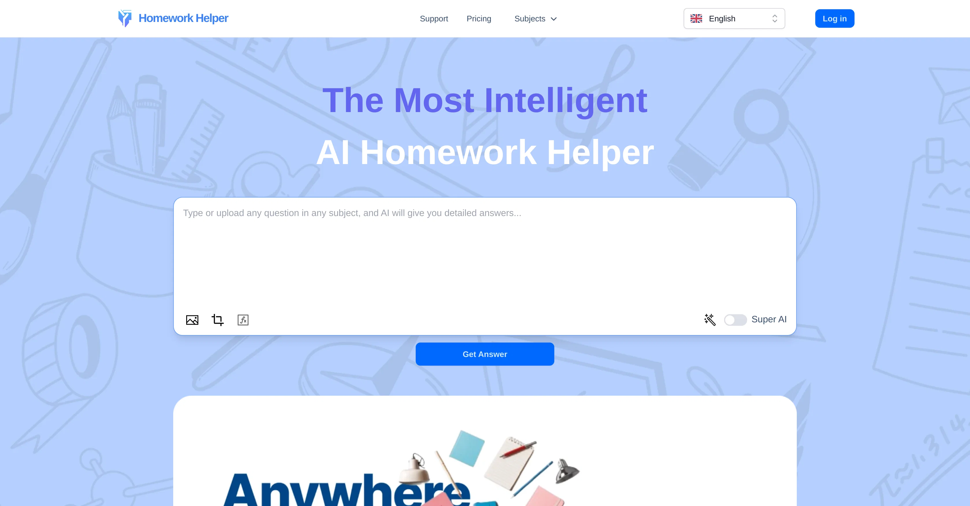 Homework Helper website