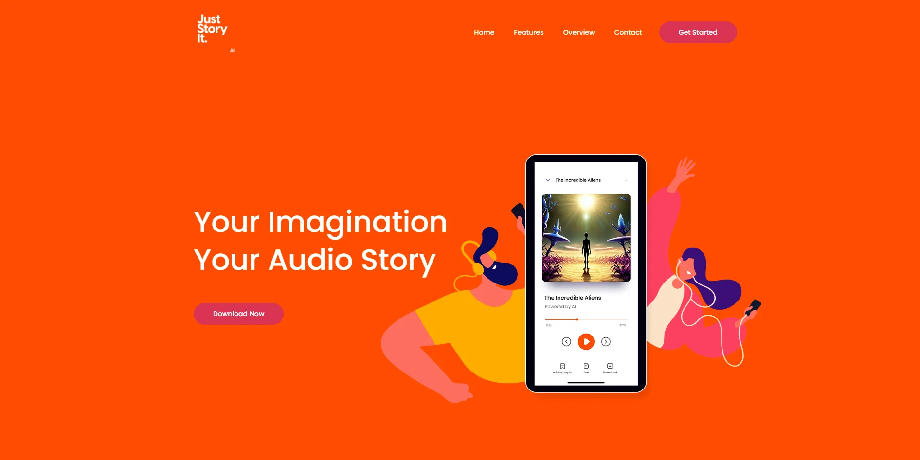 Just Story It website