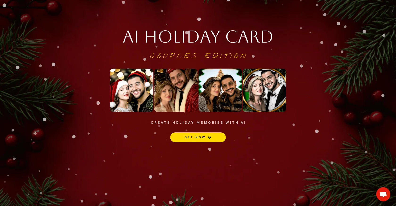 AI Holiday Cards website