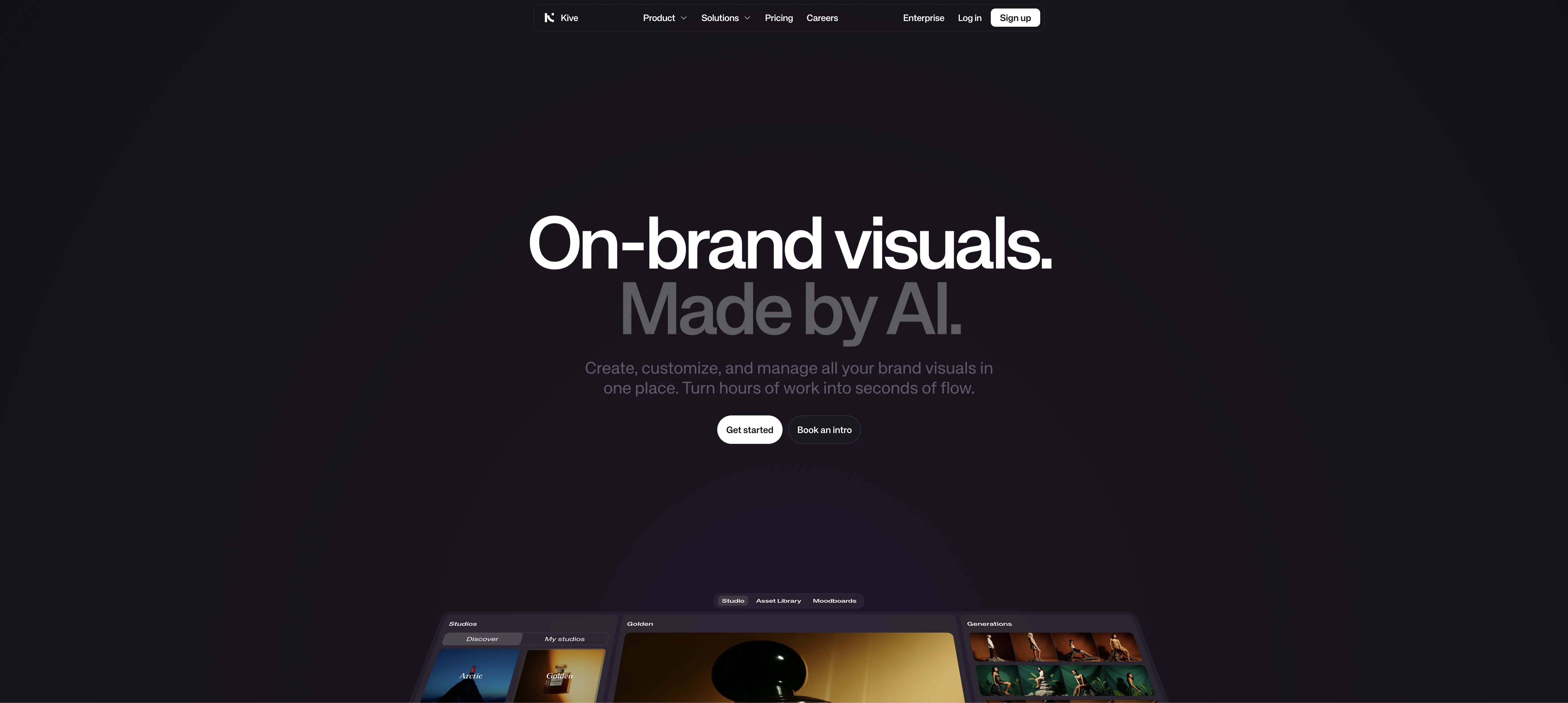 Kive AI Canvas website
