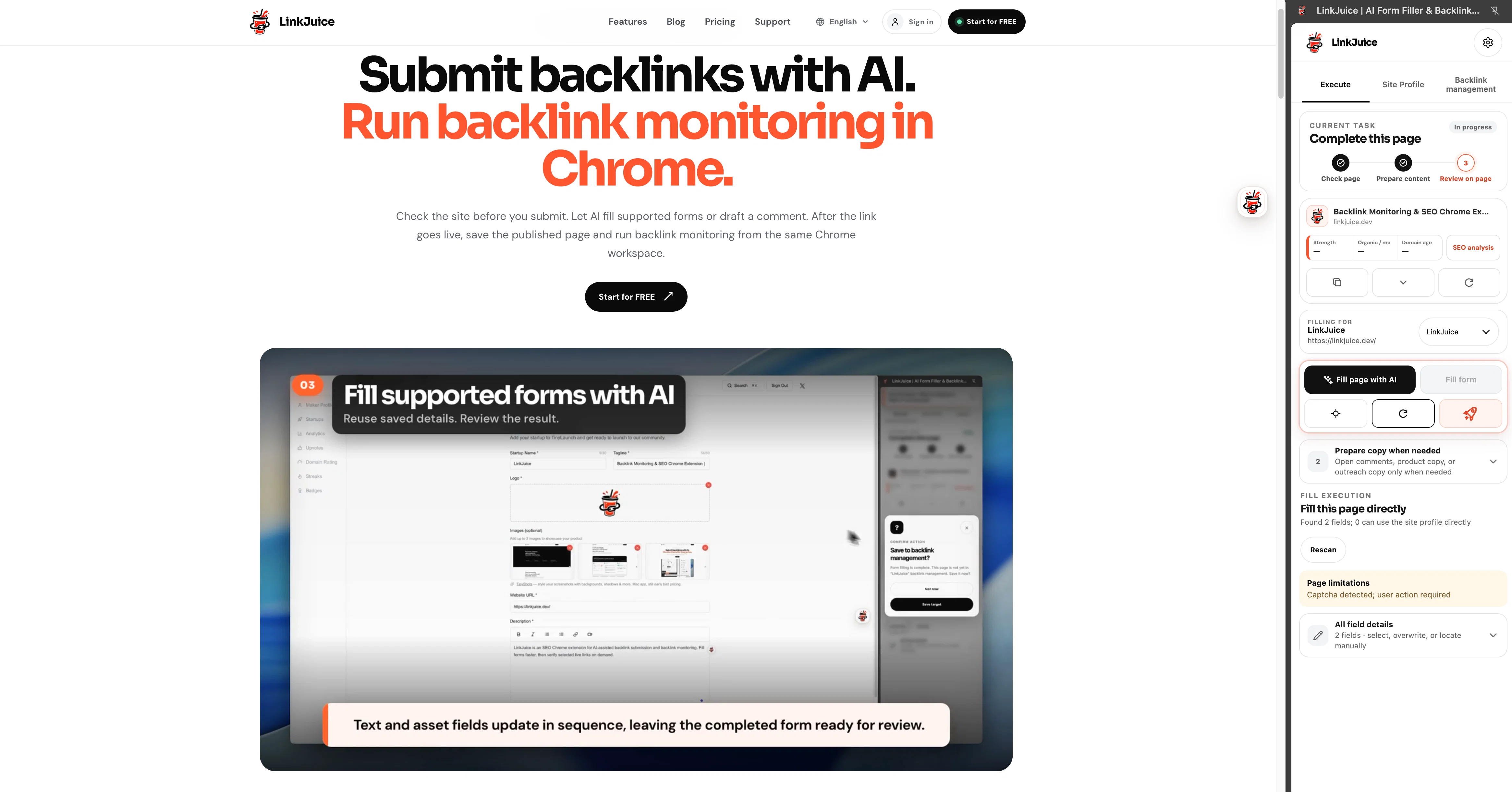 LinkJuice website