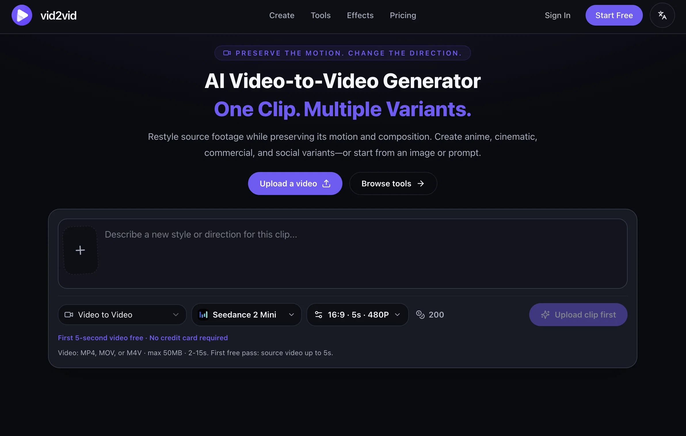 Vid2vid website