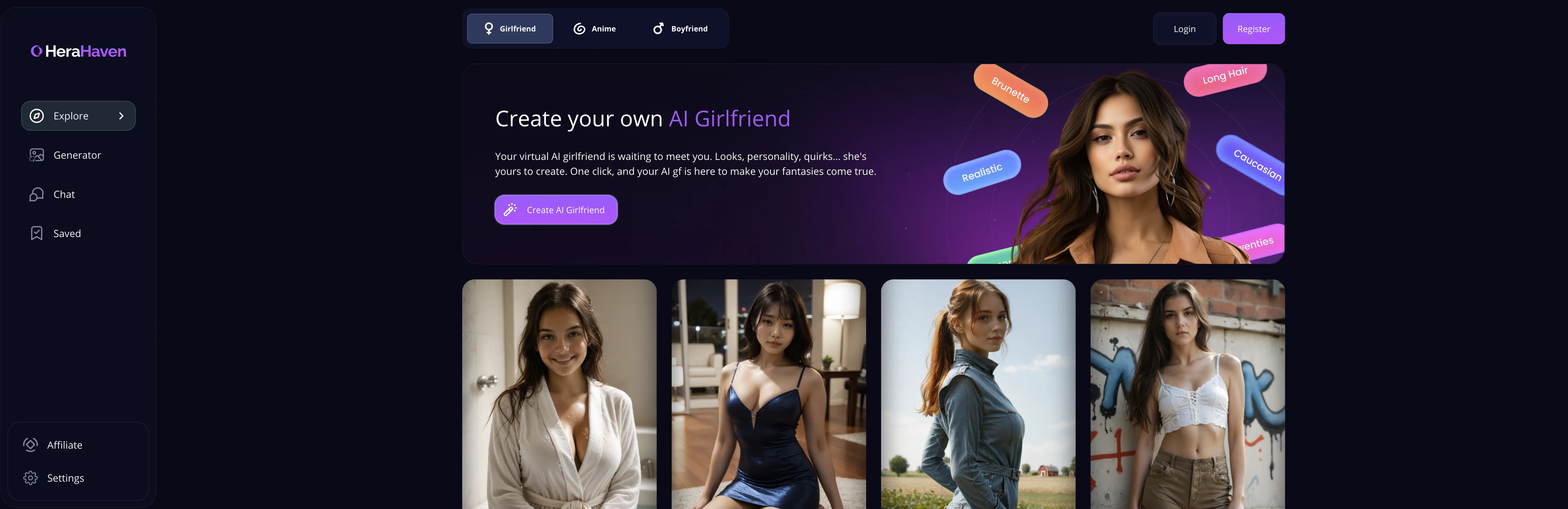 HeraHaven website