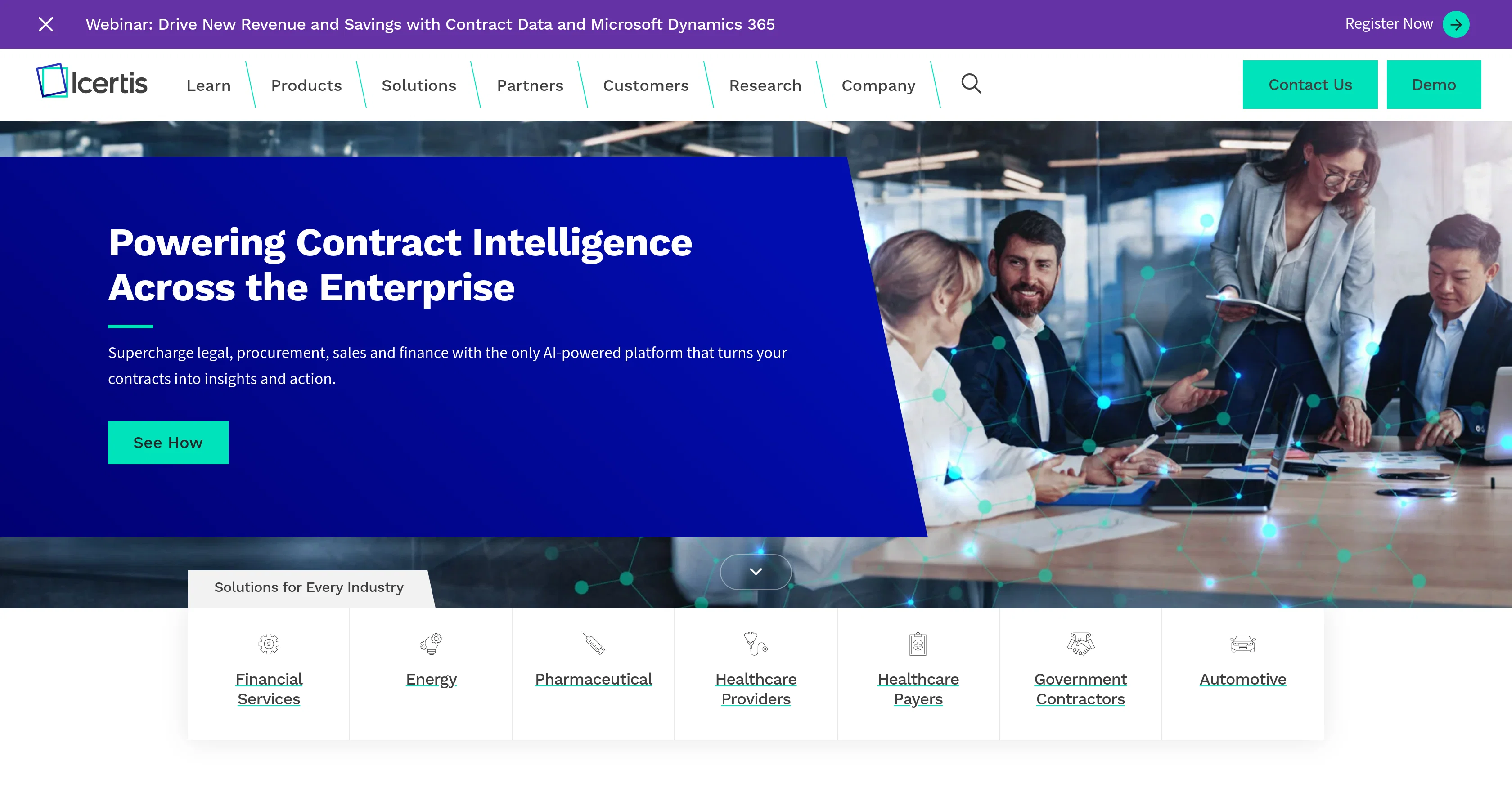 Icertis website