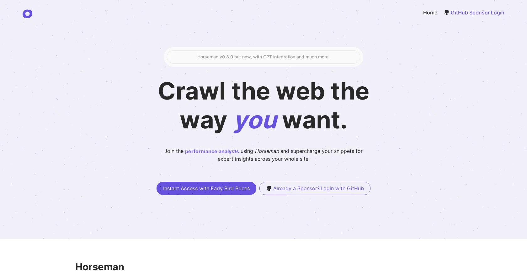 Horseman website