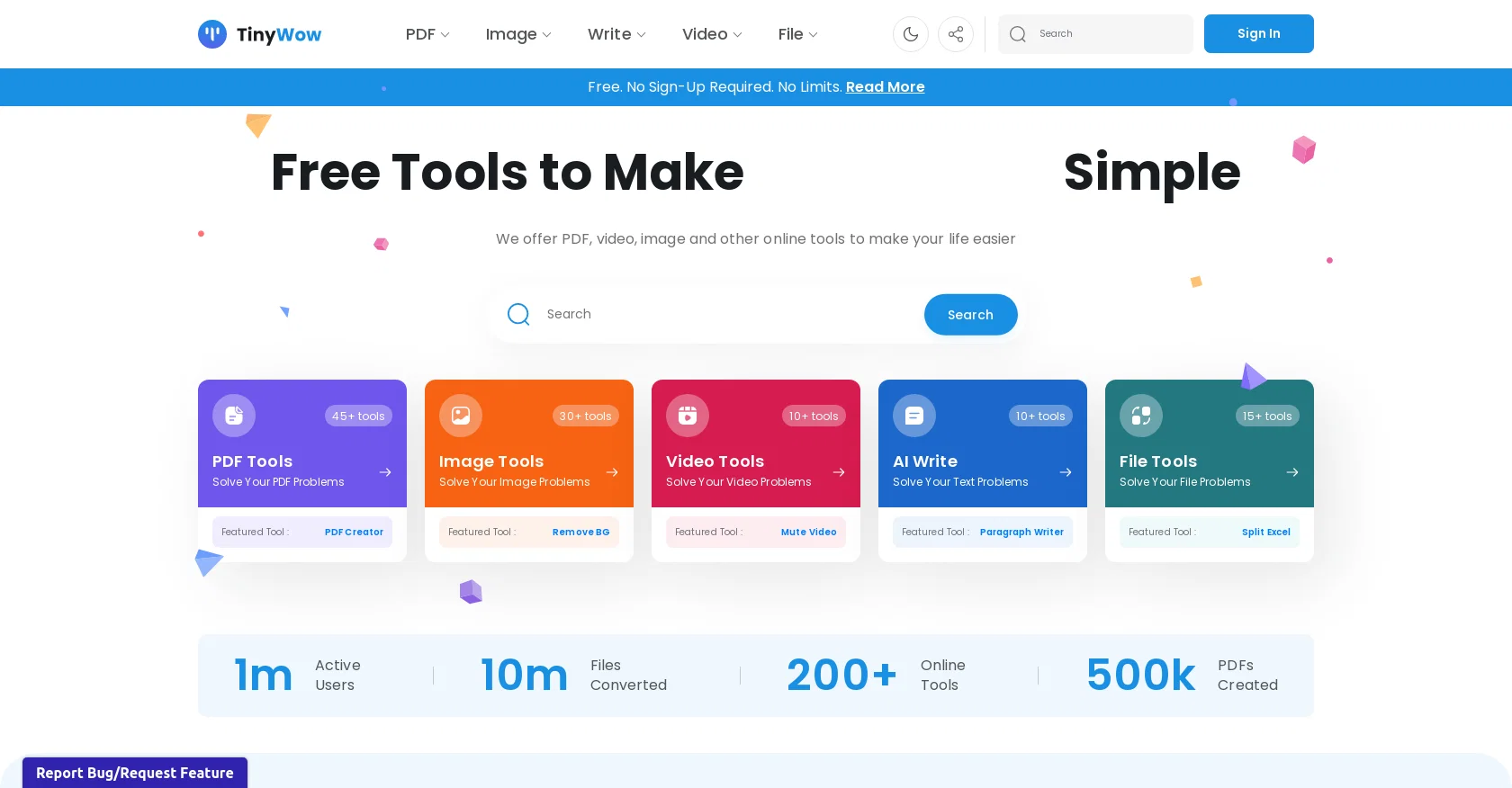 Tinywow website