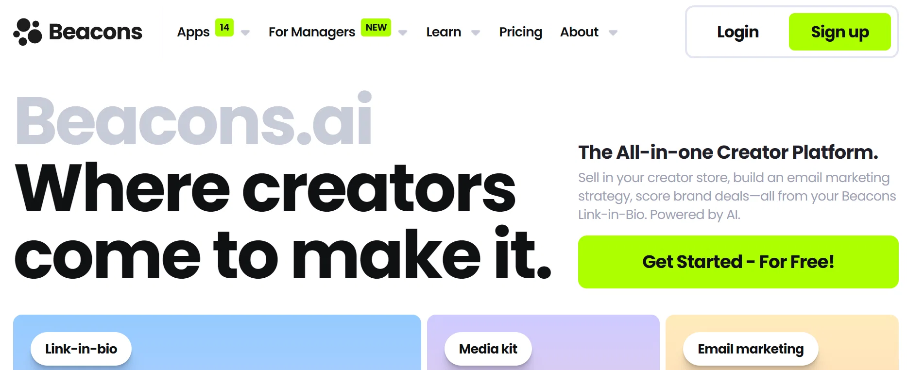 Beacons website