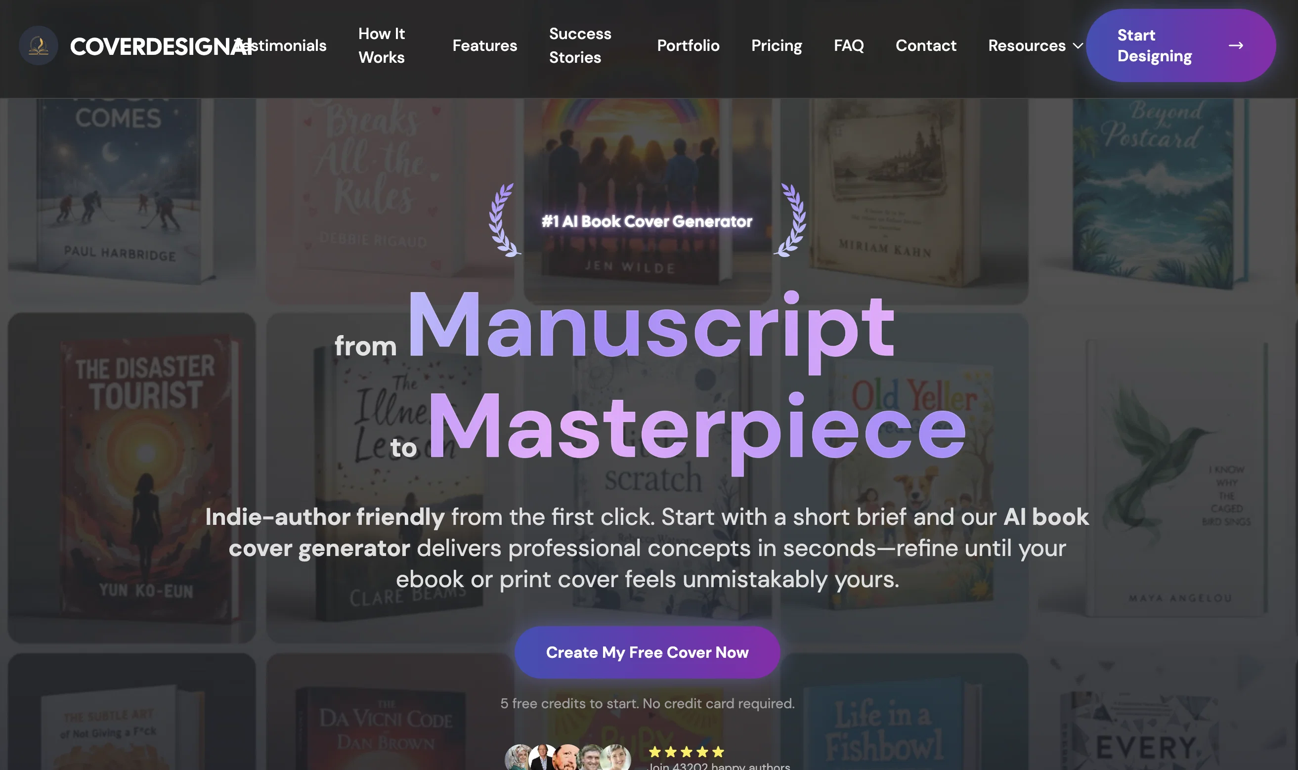CoverDesign AI website