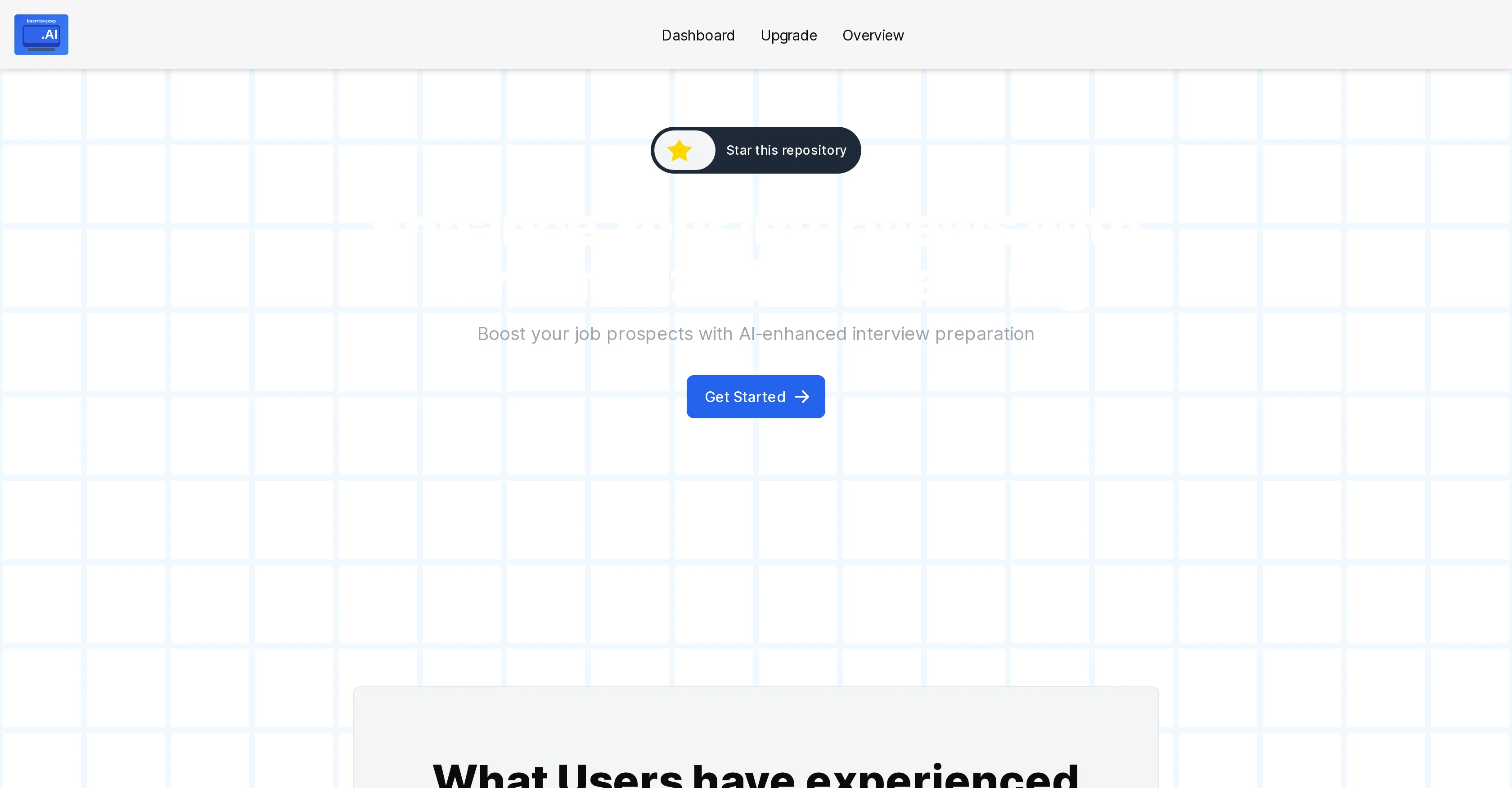 Interviewprep AI website