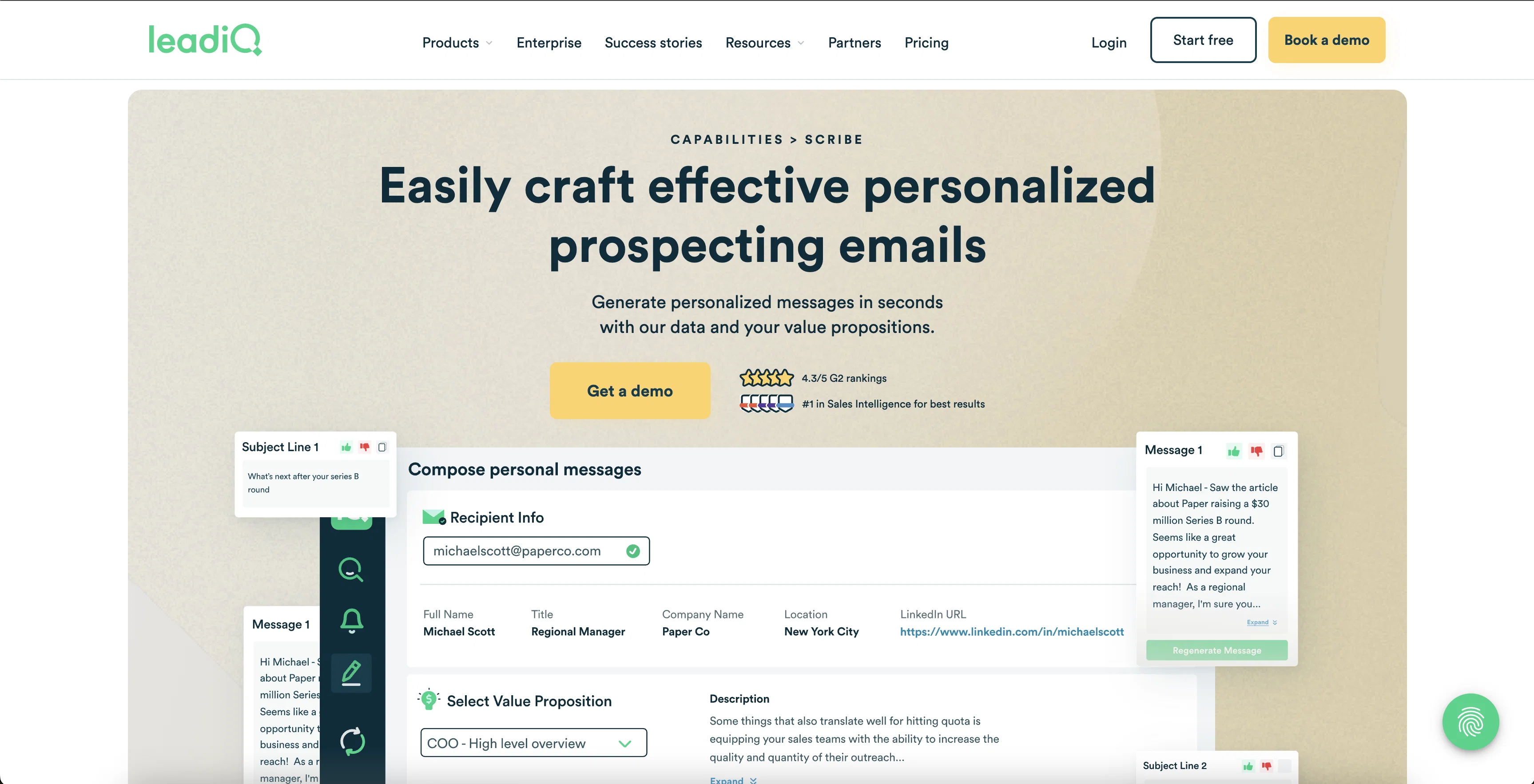 LeadIQ website