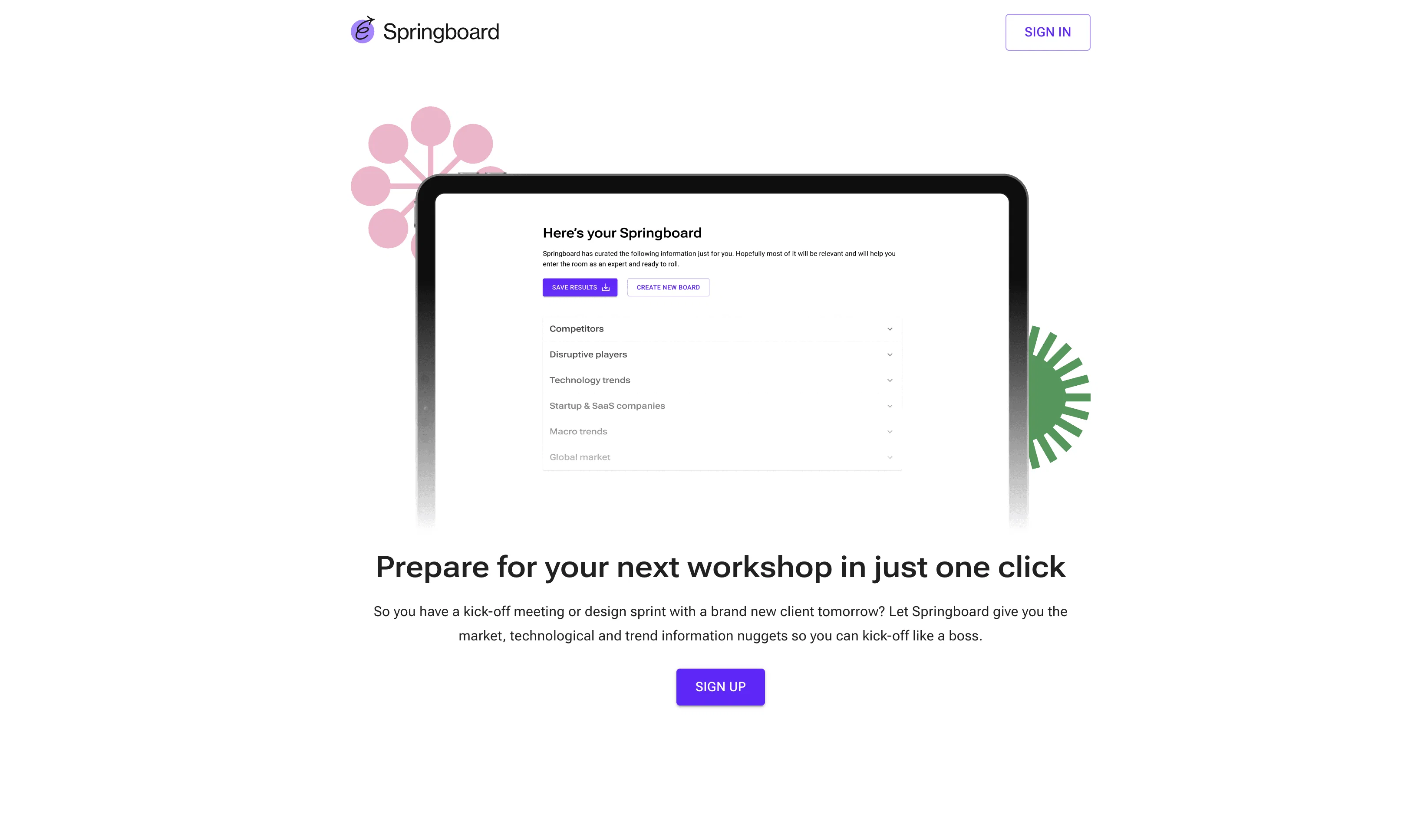 Springboard website