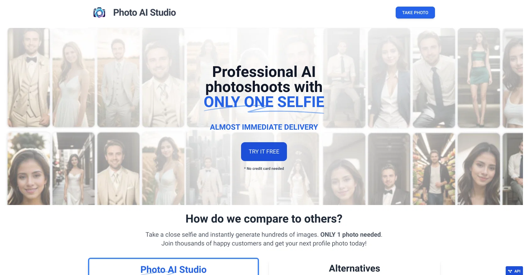 Photo AI Studio website