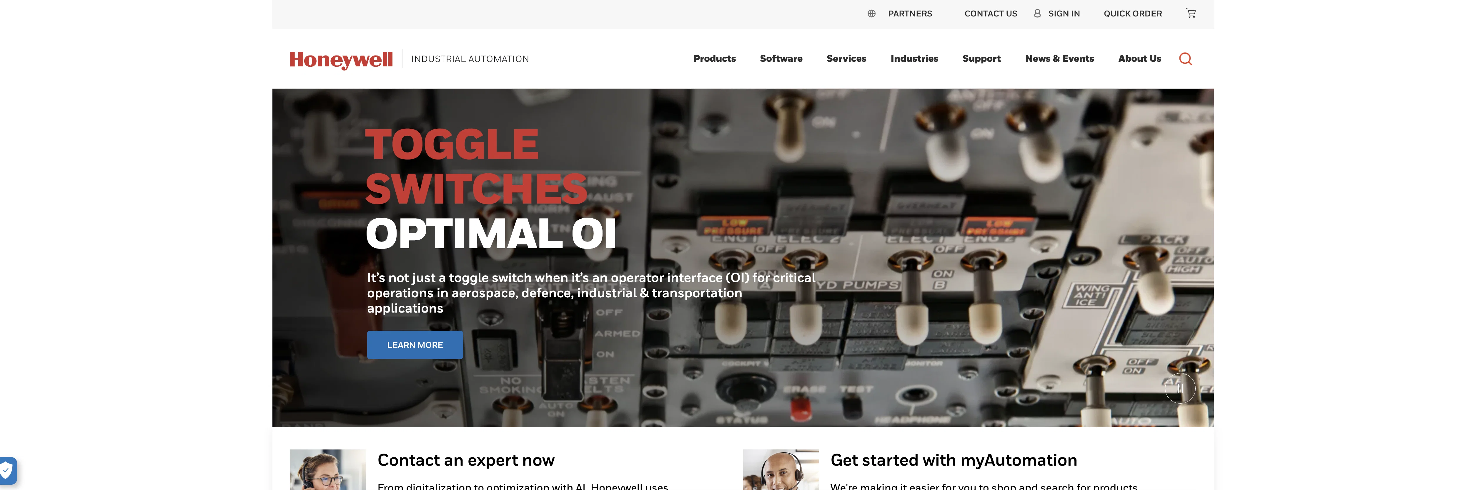 Honeywell Industrial Automation website