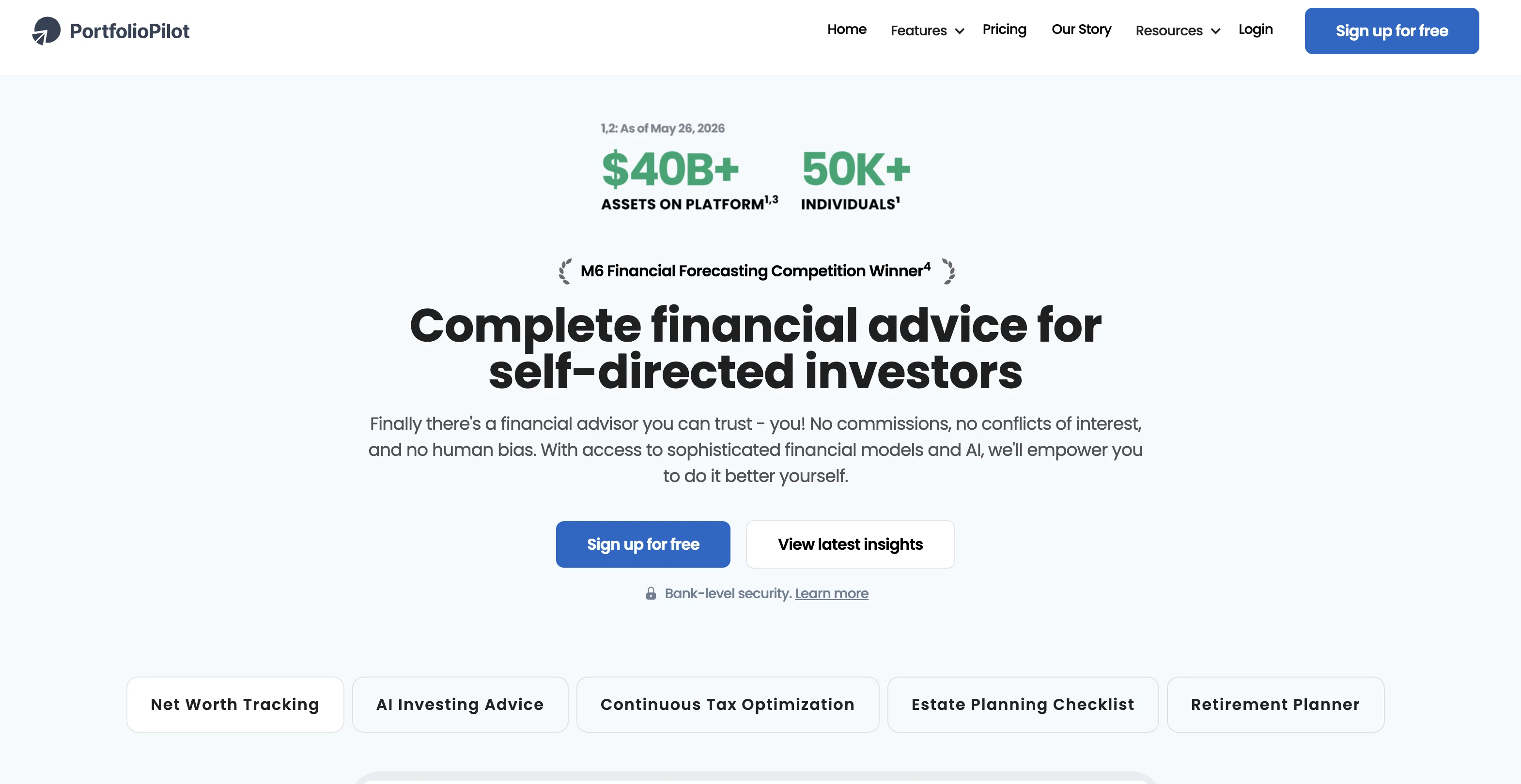 Portfolio Pilot website