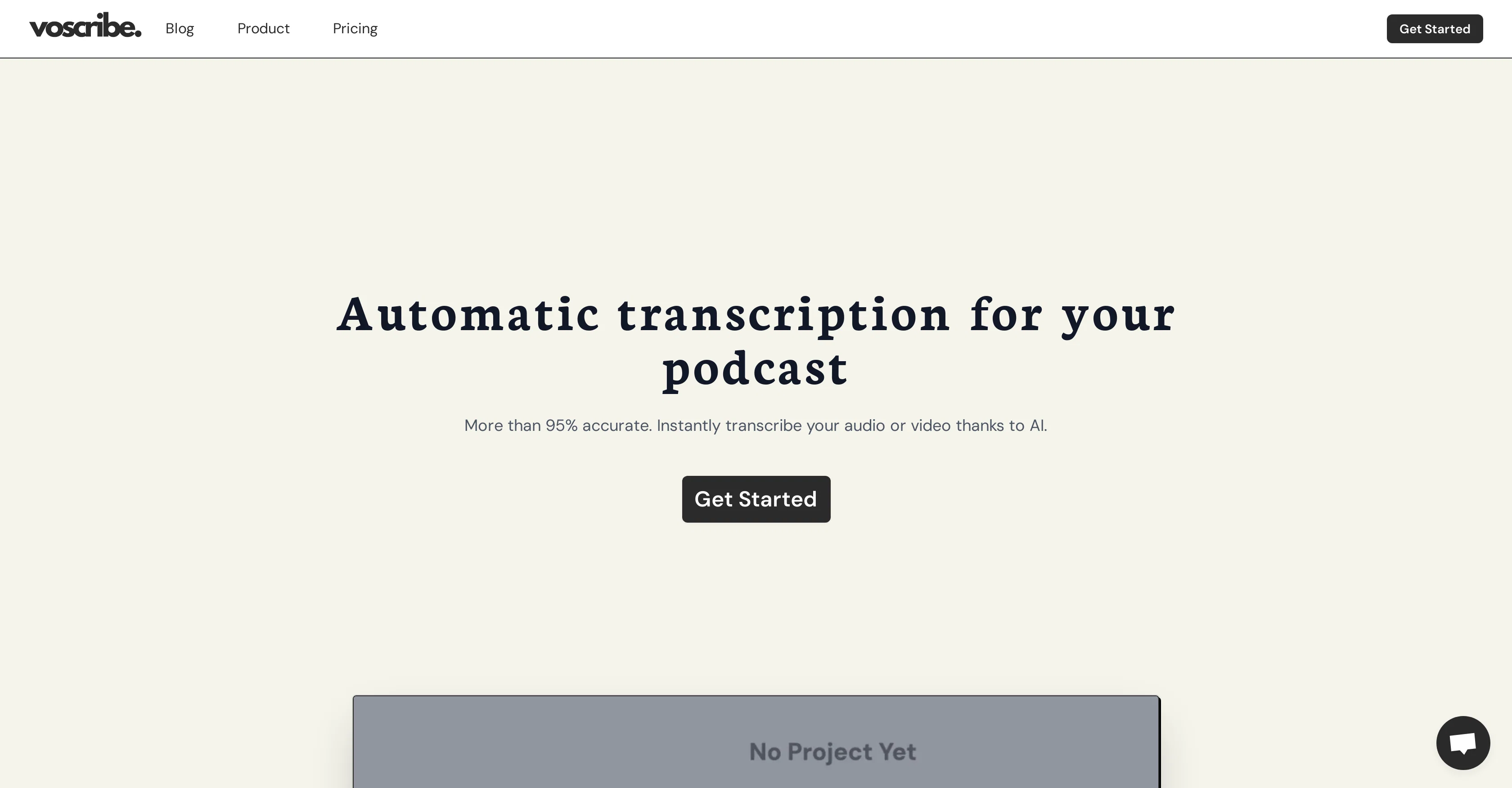 Voscribe website