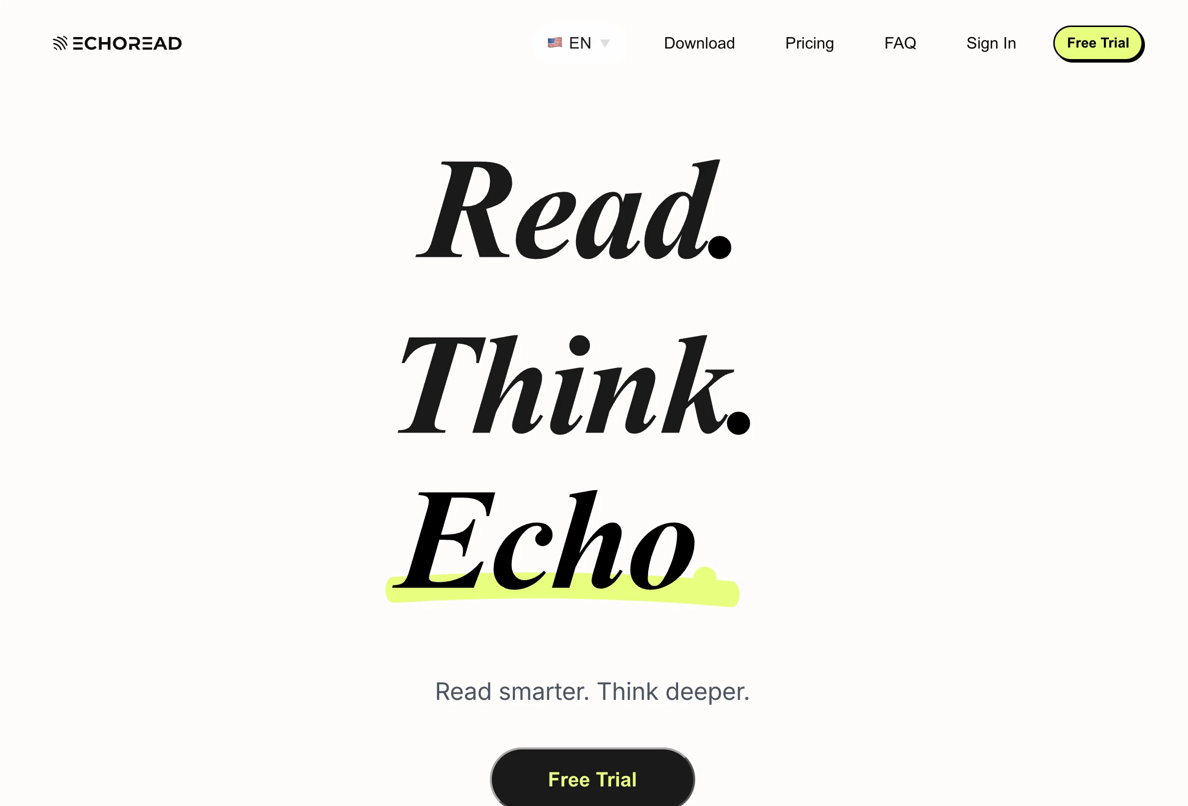 EchoRead: AI Reading Notes website