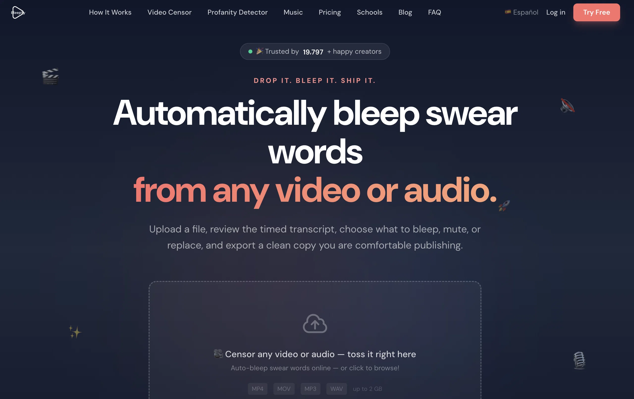 Bleepify website