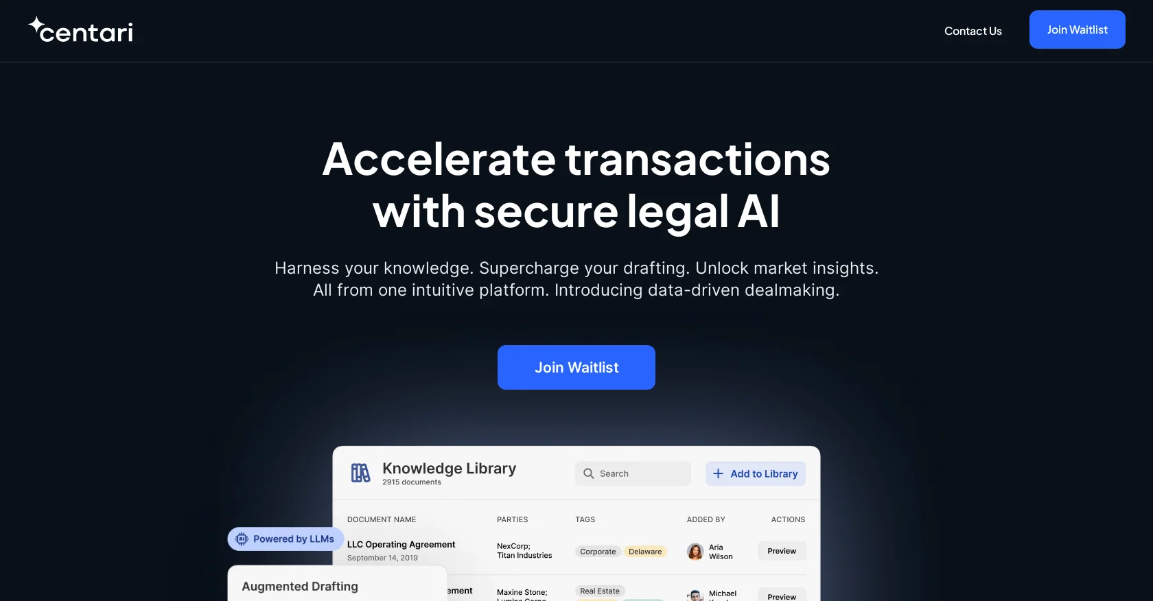 Centari website