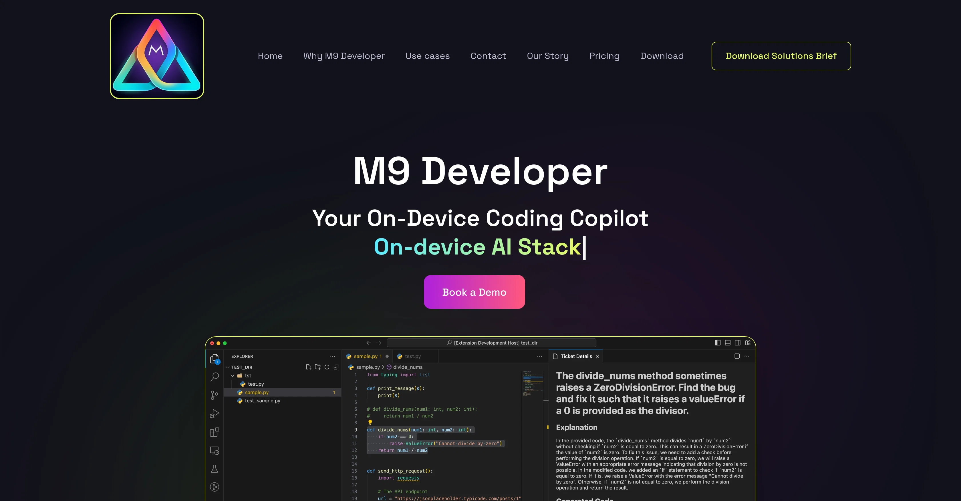 M9 Developer website