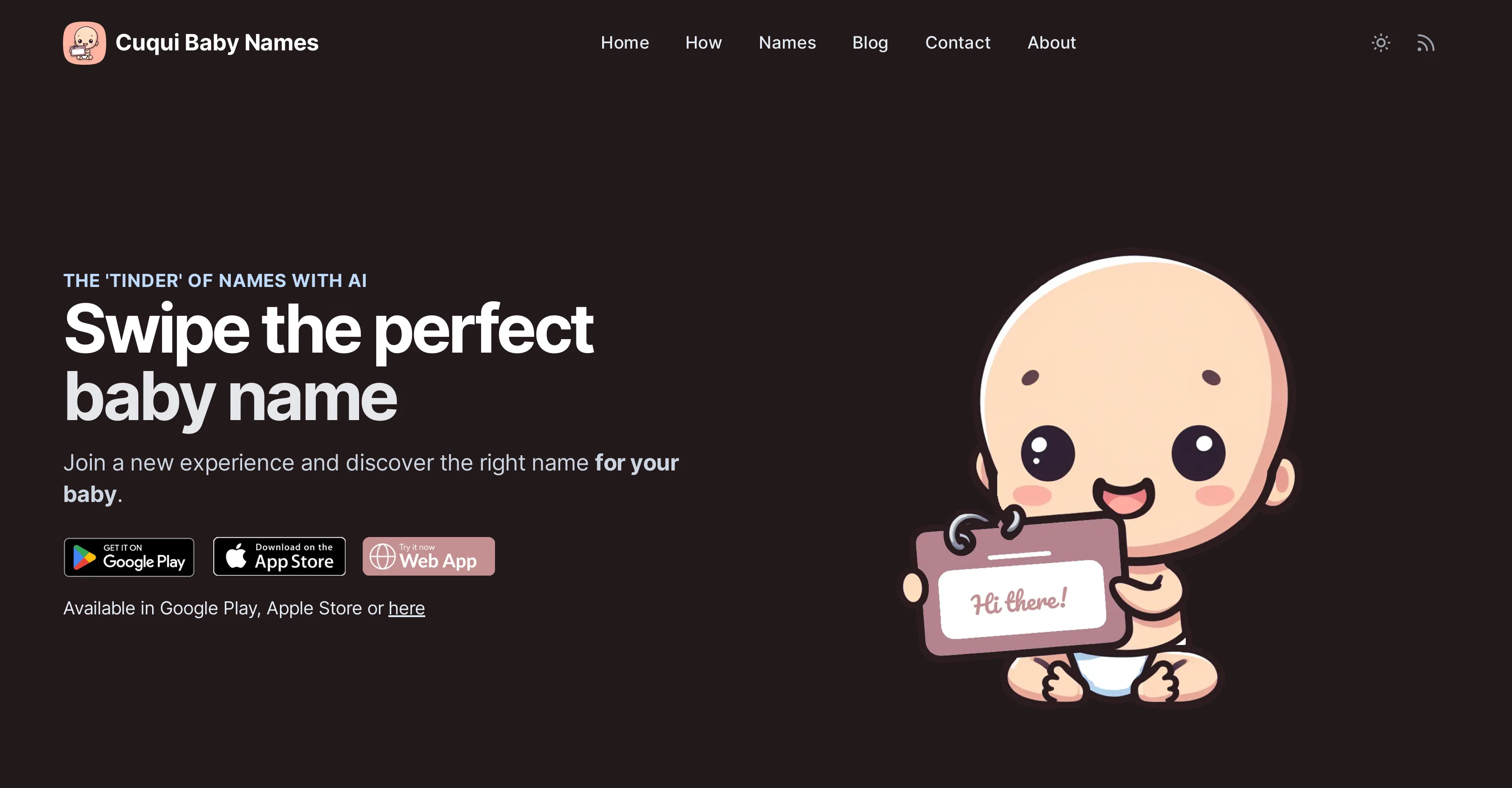Cuqui Baby Names website