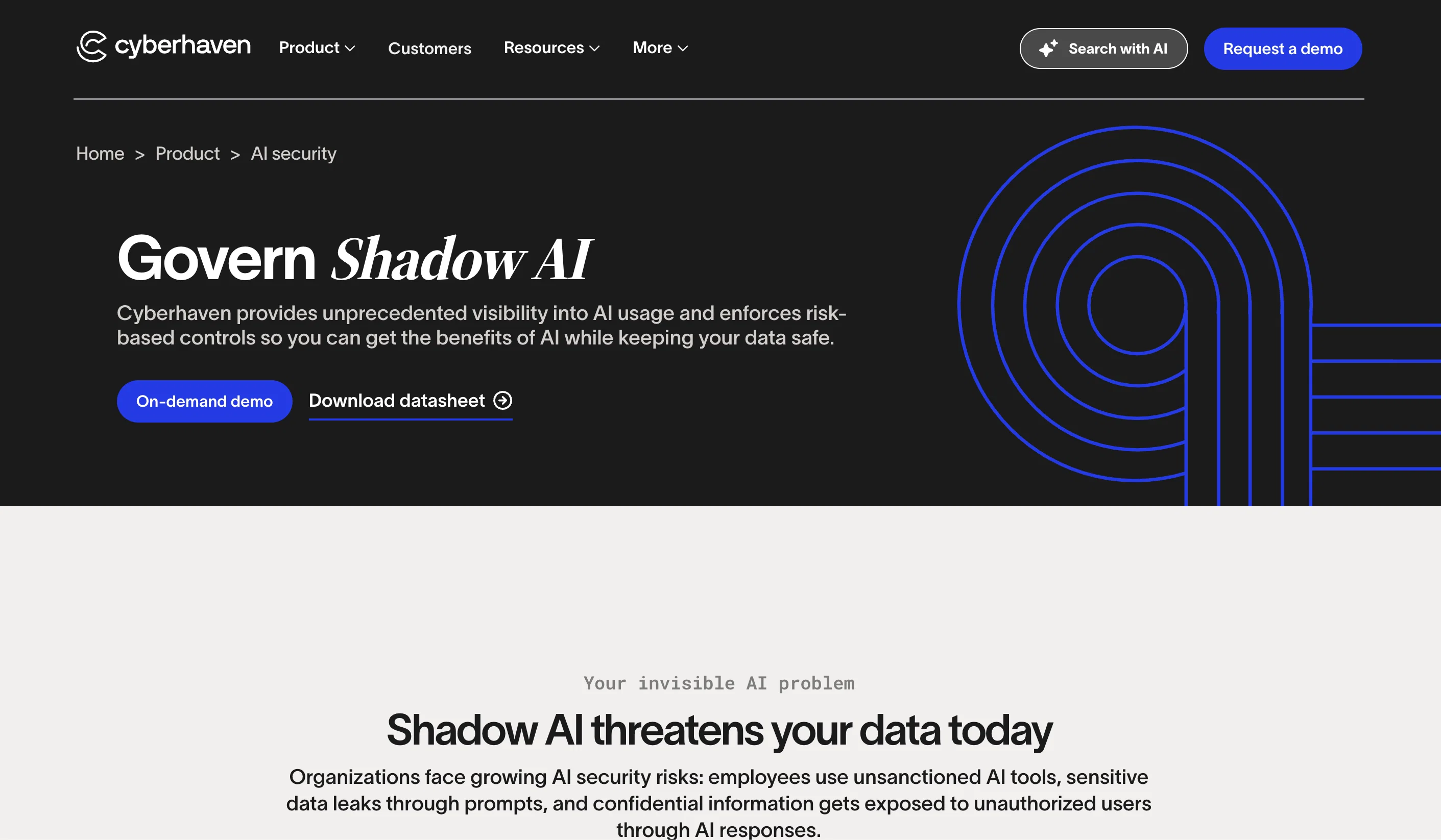Cyberhaven website