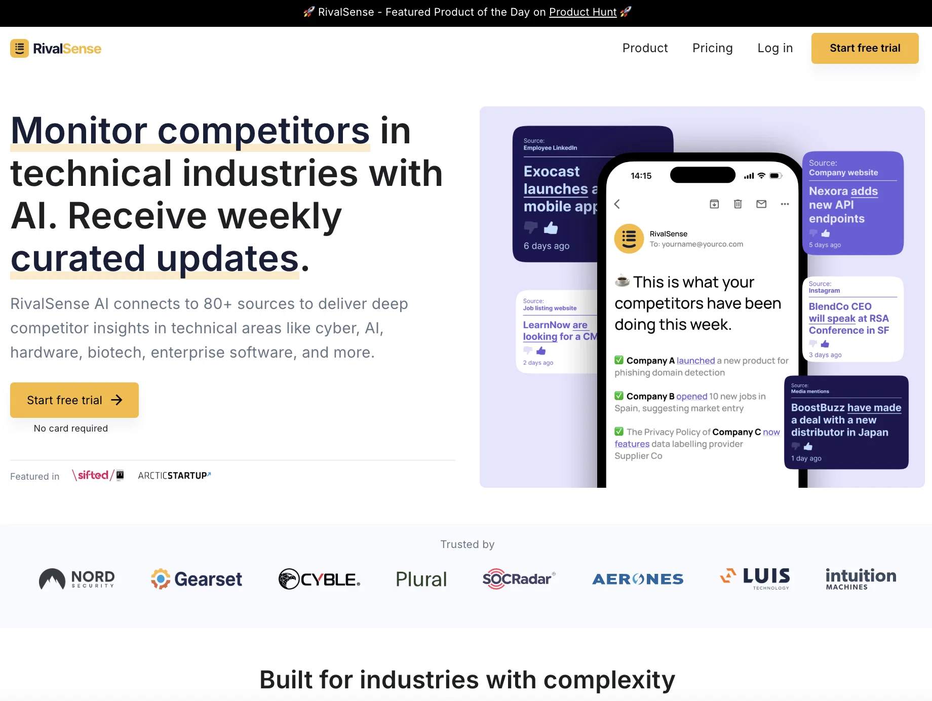 RivalSense website
