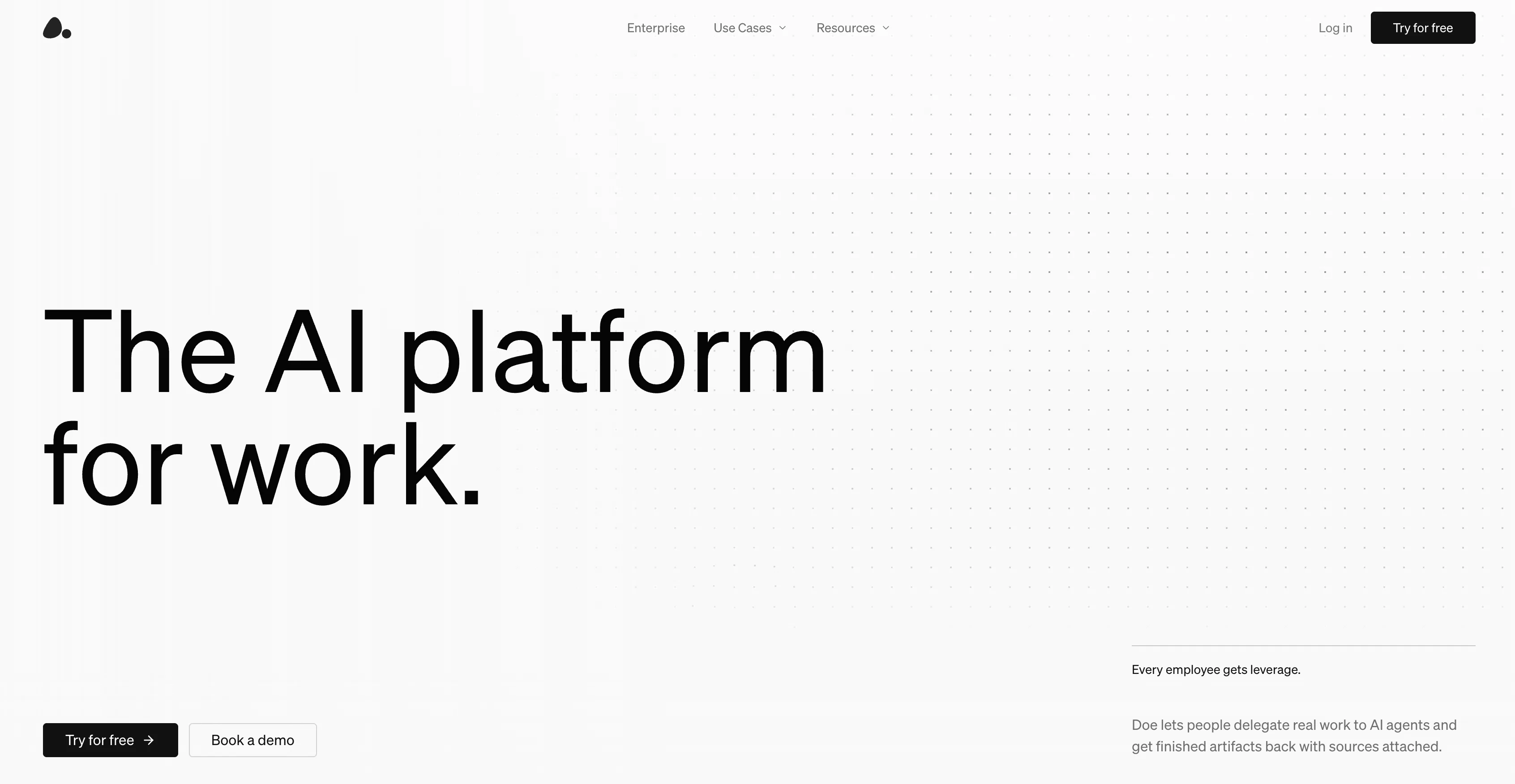 Doe - AI agents website