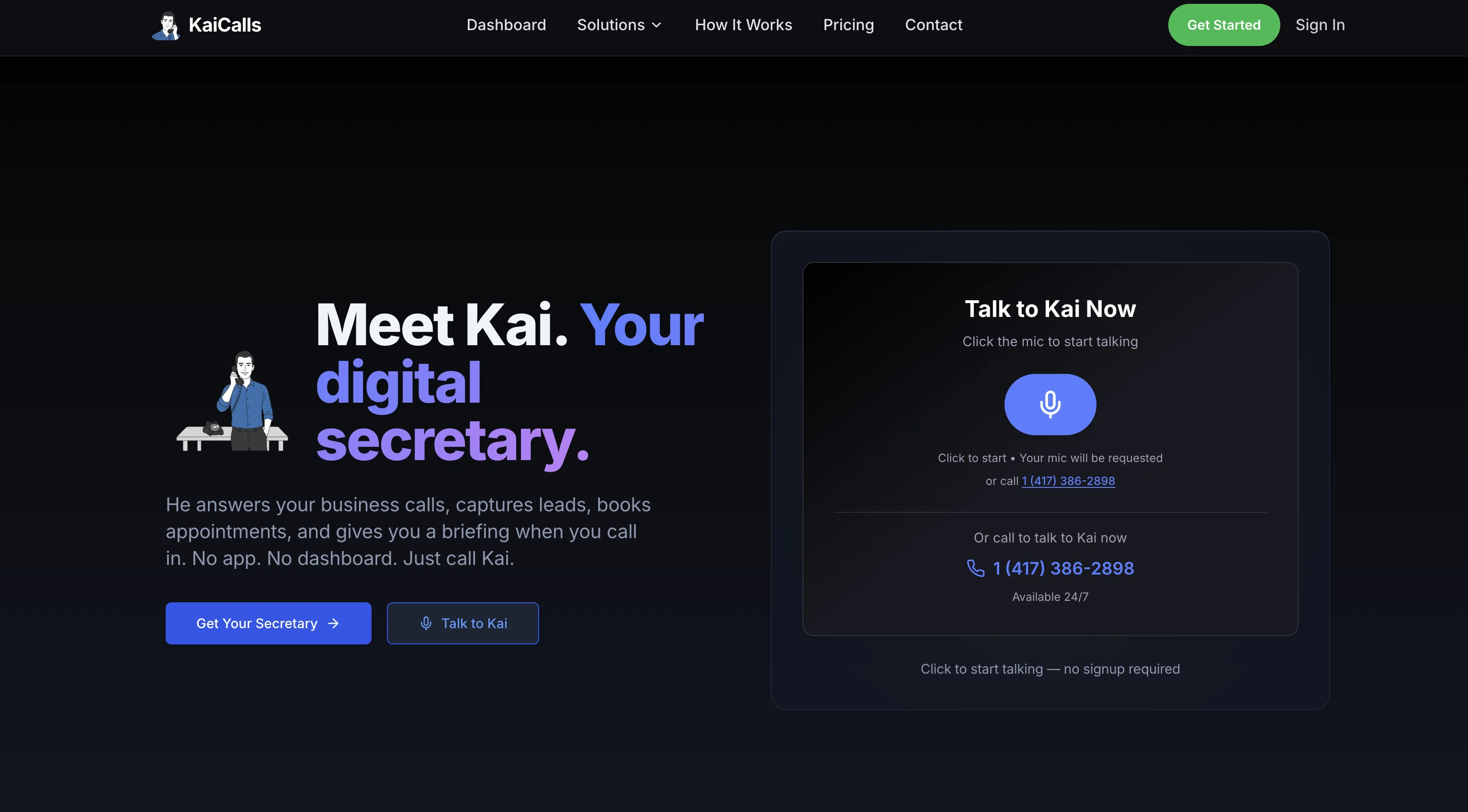 KaiCalls website