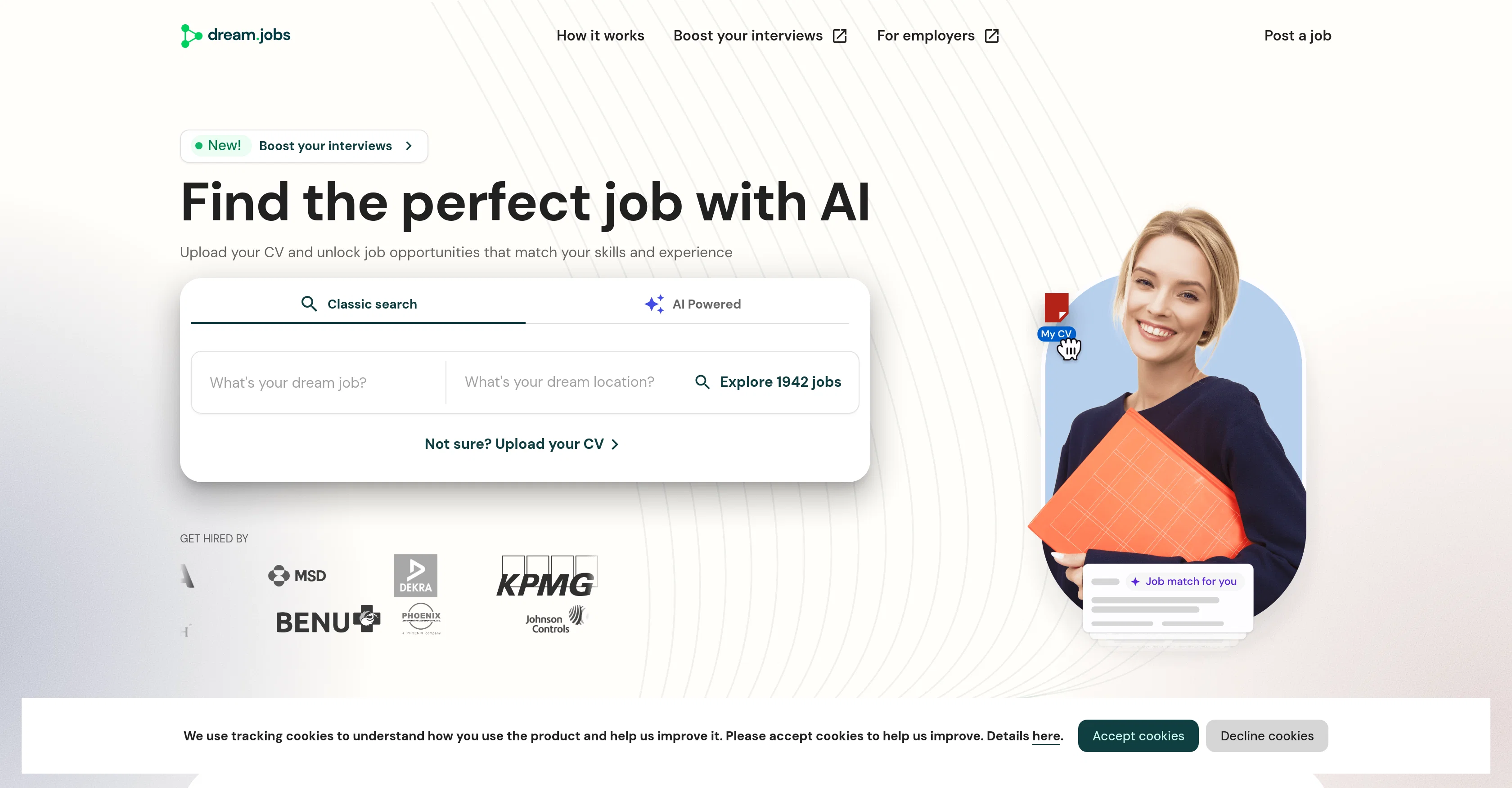 Dreamjobs website