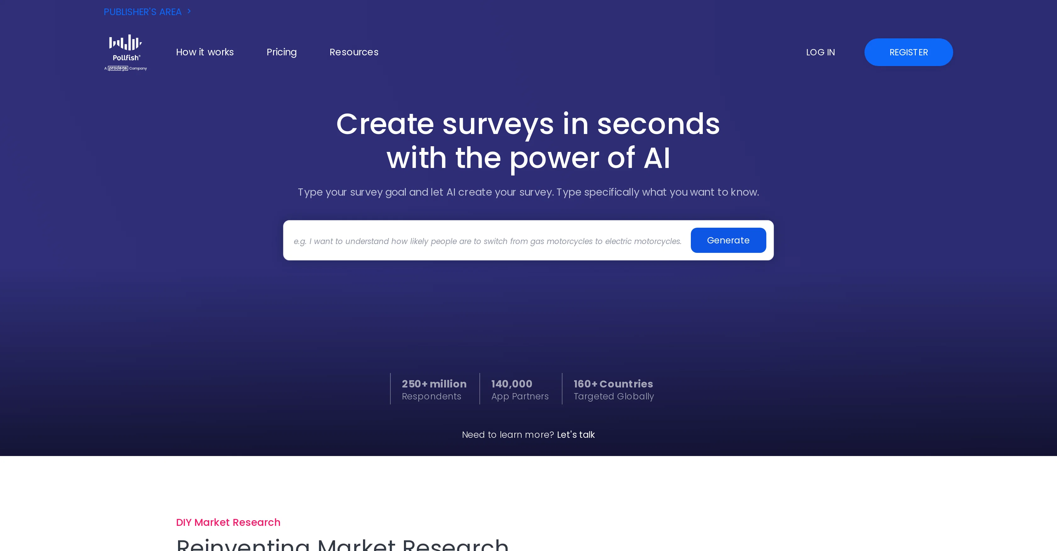 Pollfish website