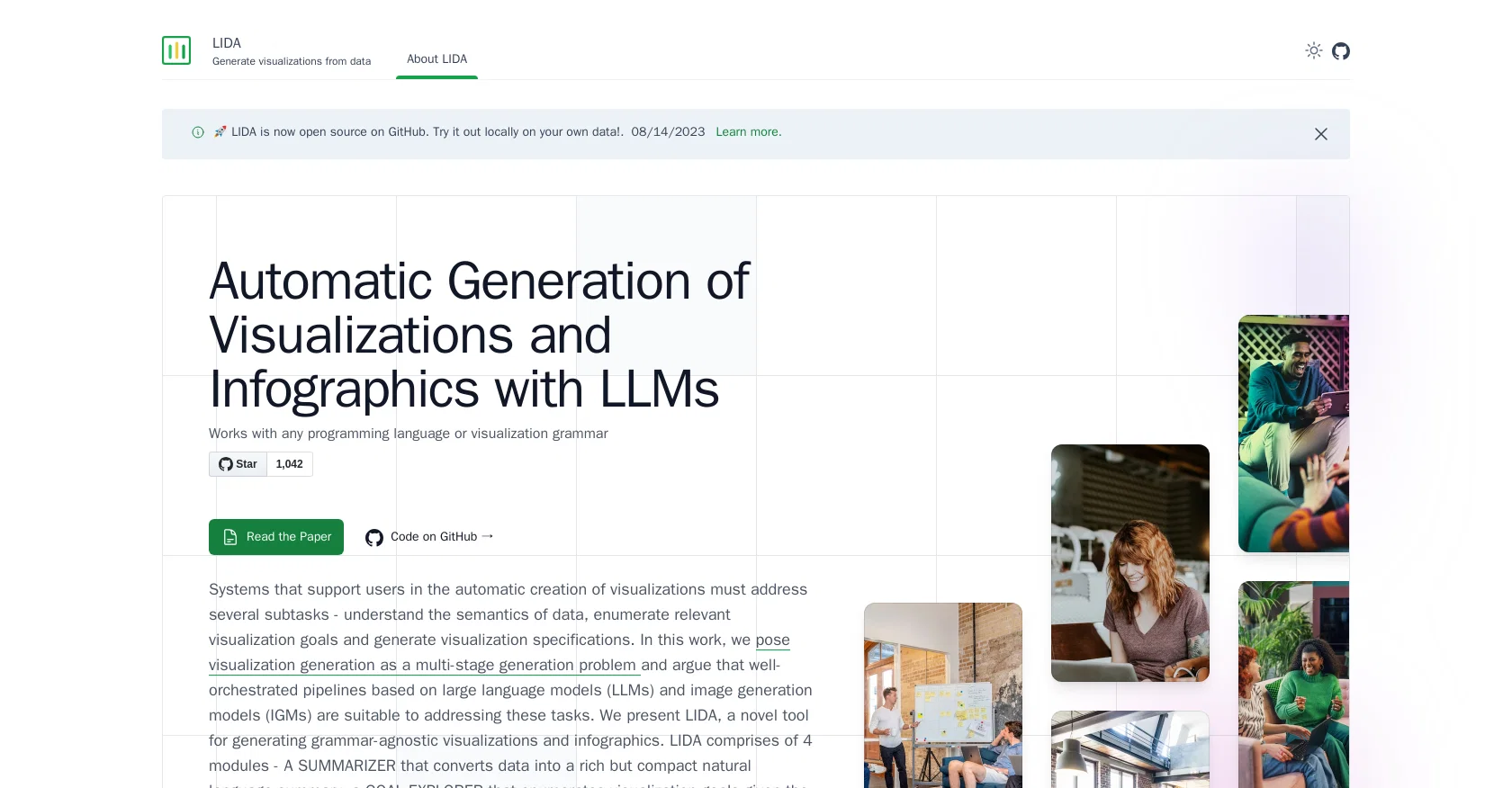 LIDA website