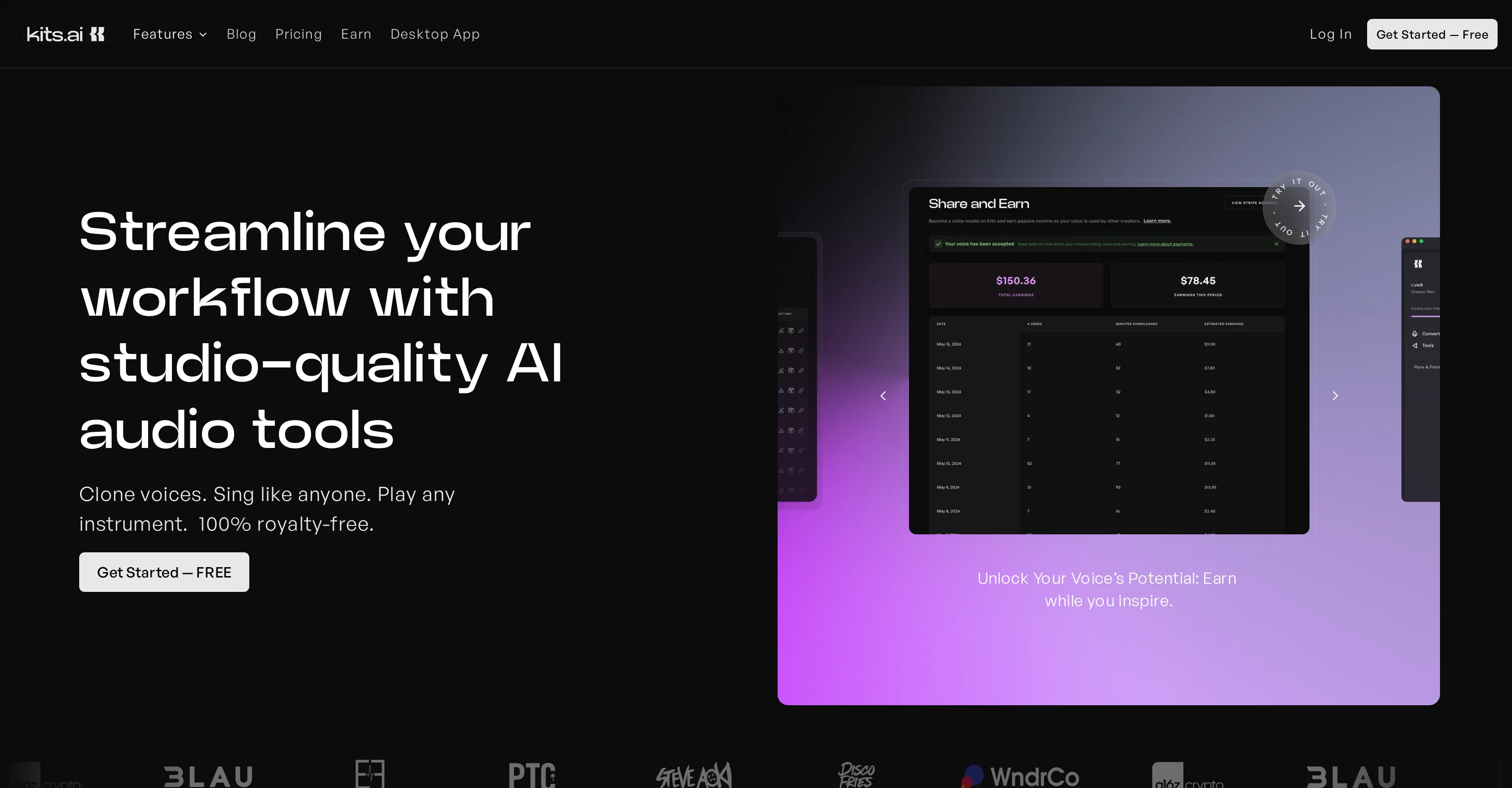 Kits AI website