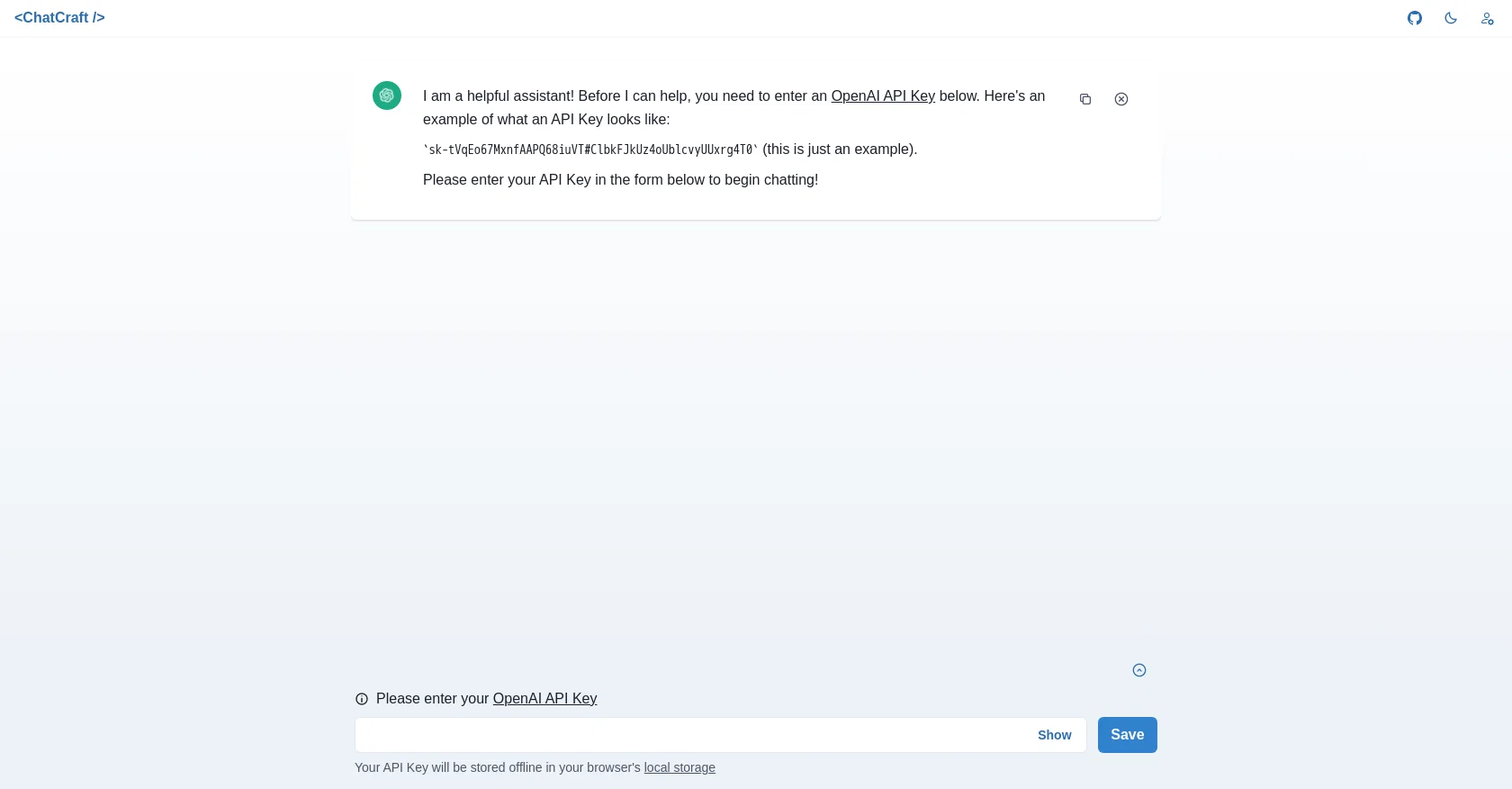 Chatcraft website