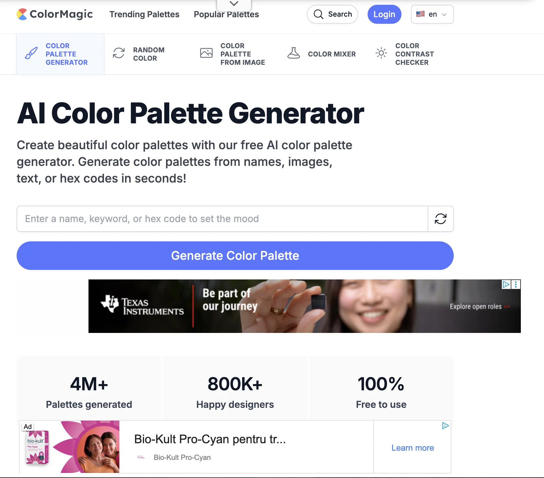 ColorMagic website