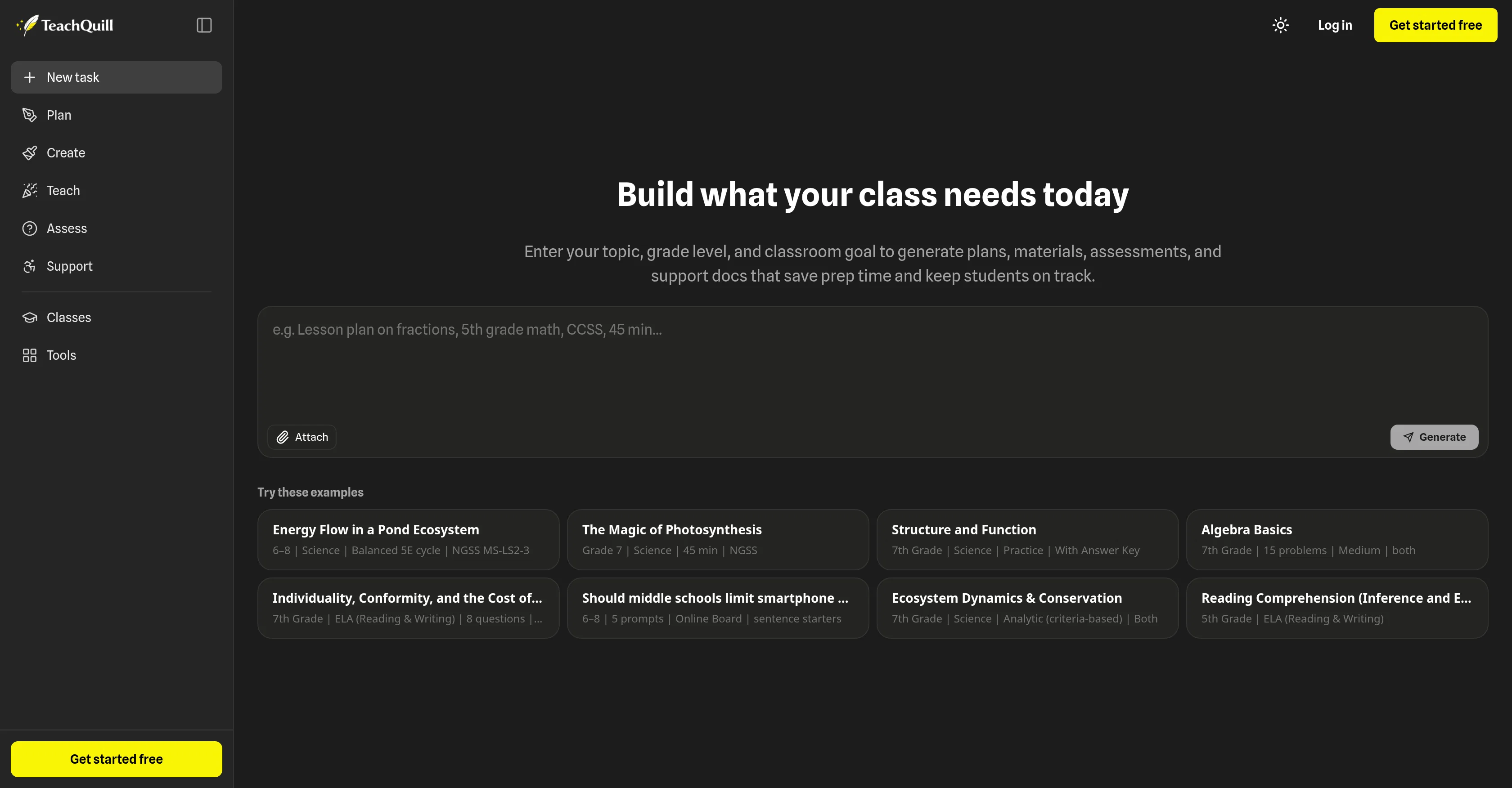 TeachQuill website