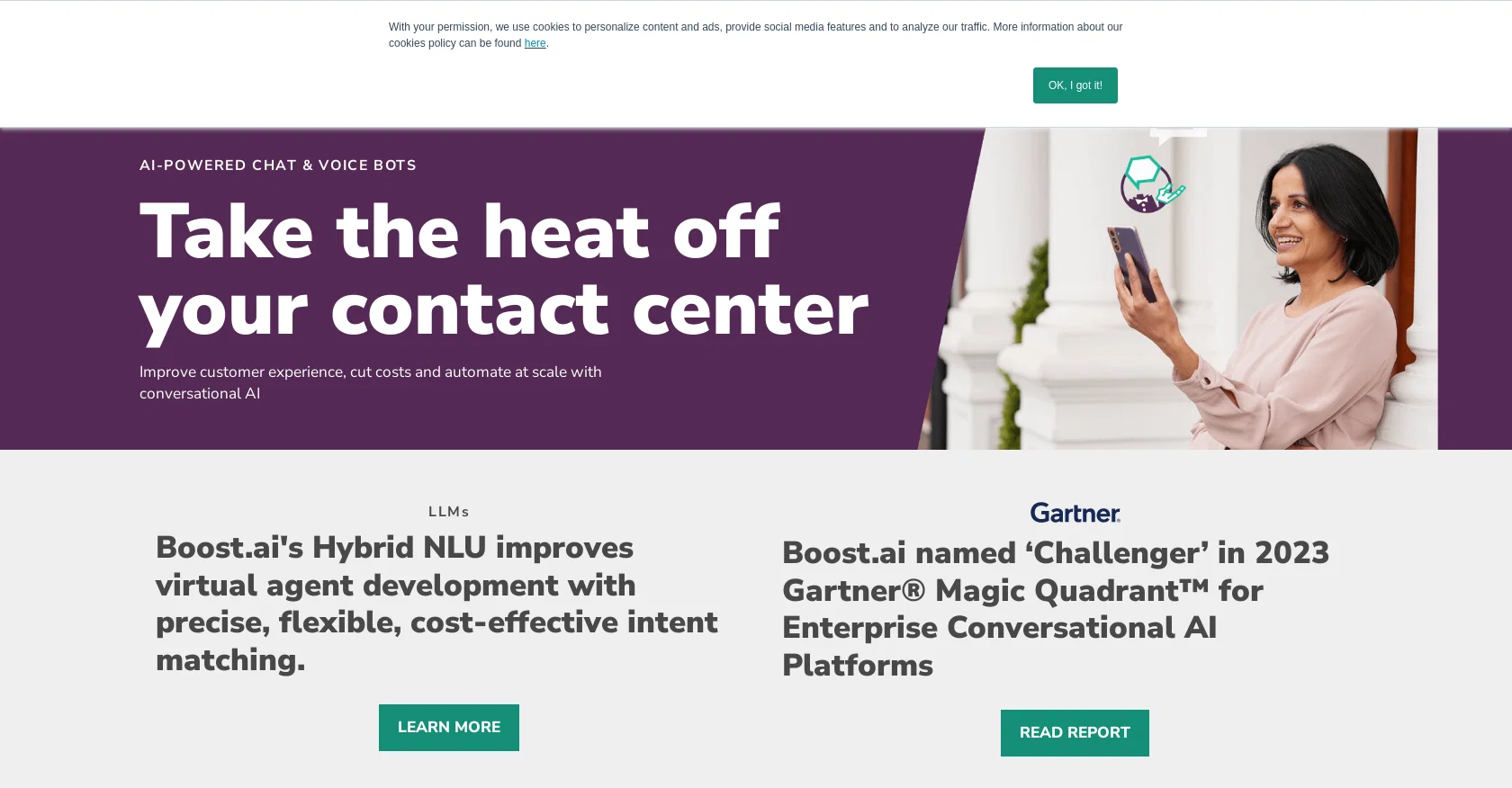 Boost AI website
