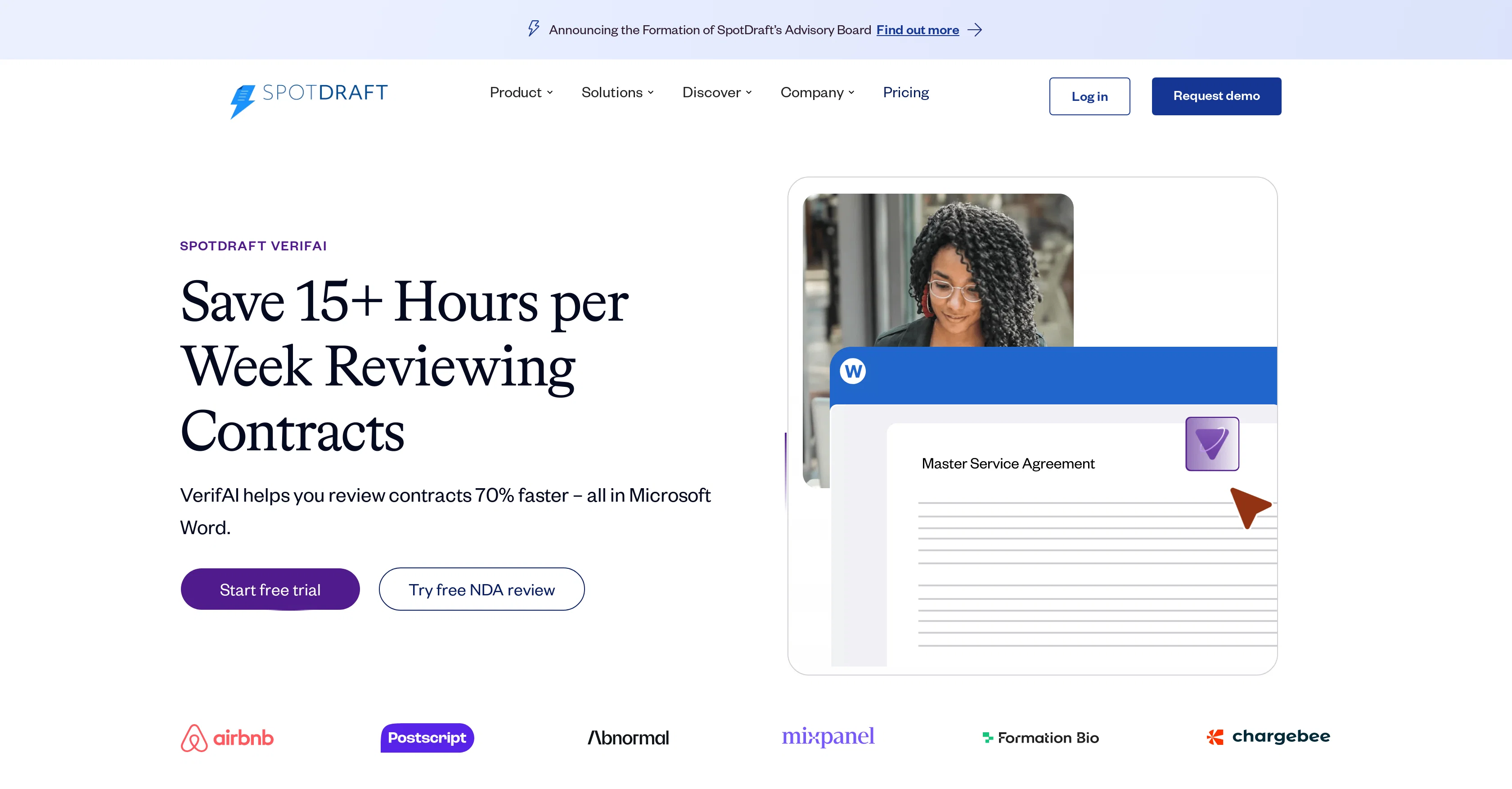 VerifAI by Spotdraft website