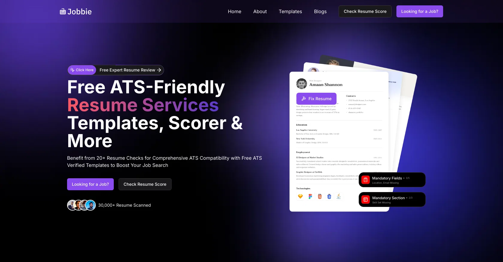 Jobbie website