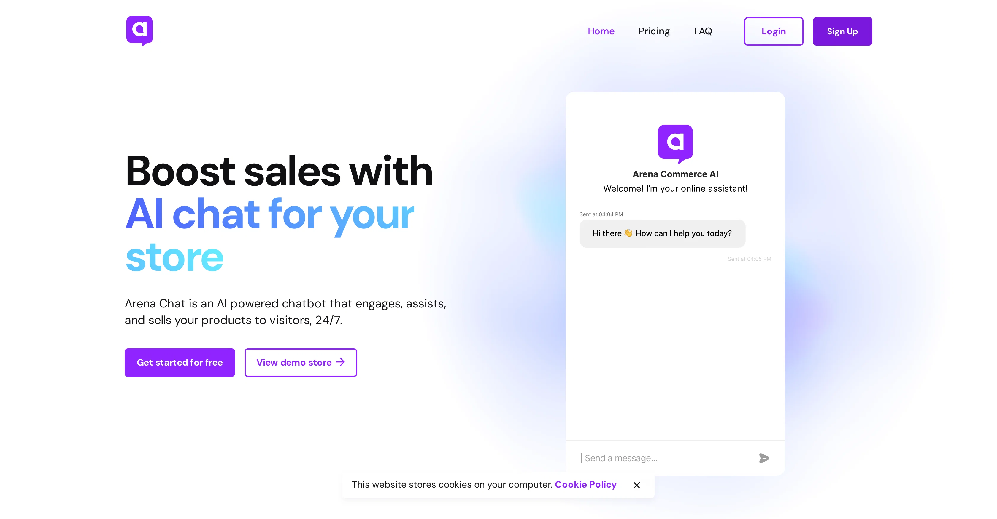 ArenaChat website
