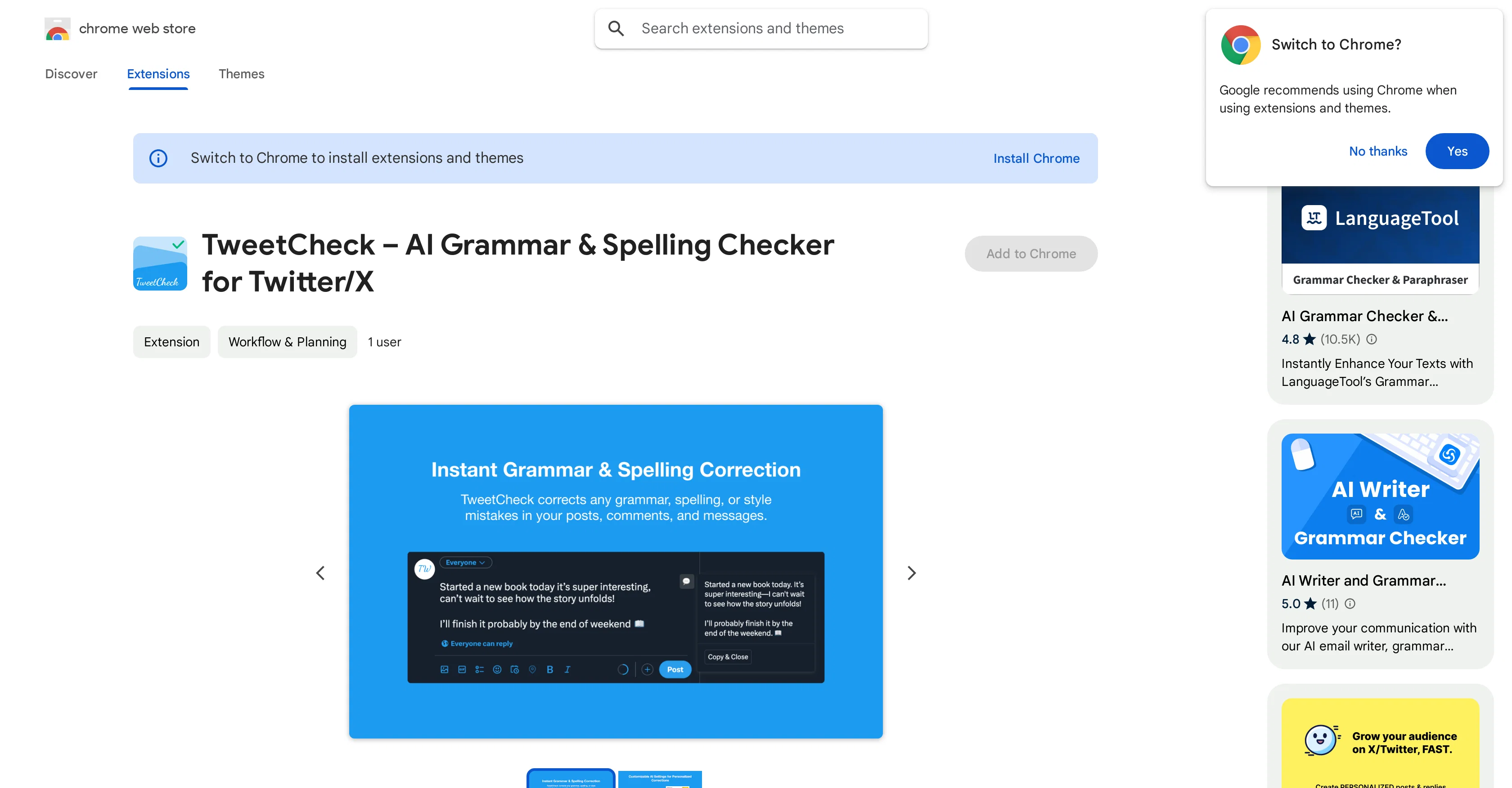 TweetCheck website
