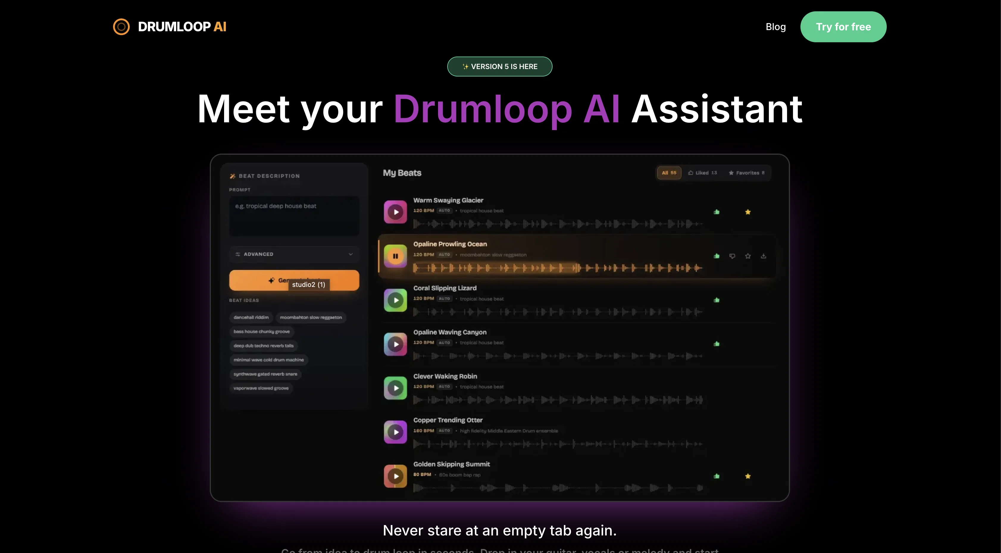 Drumloop website