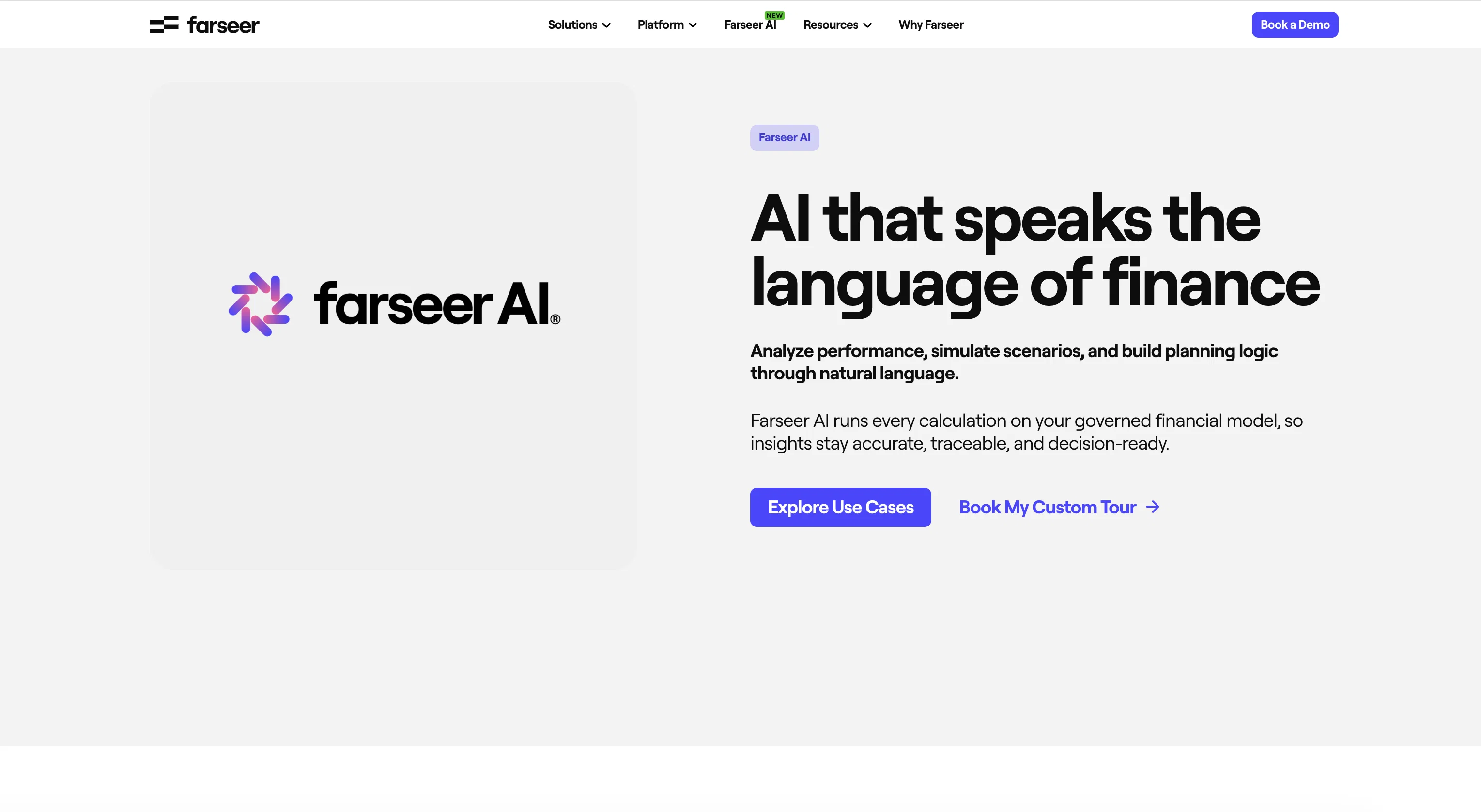 Farseer AI website