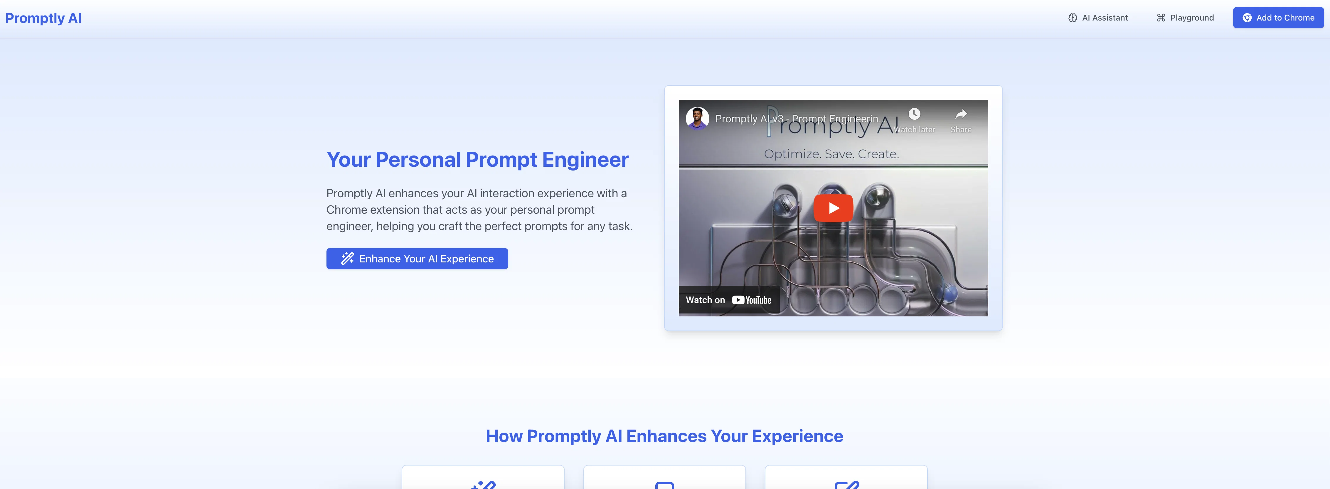 Promptly AI website