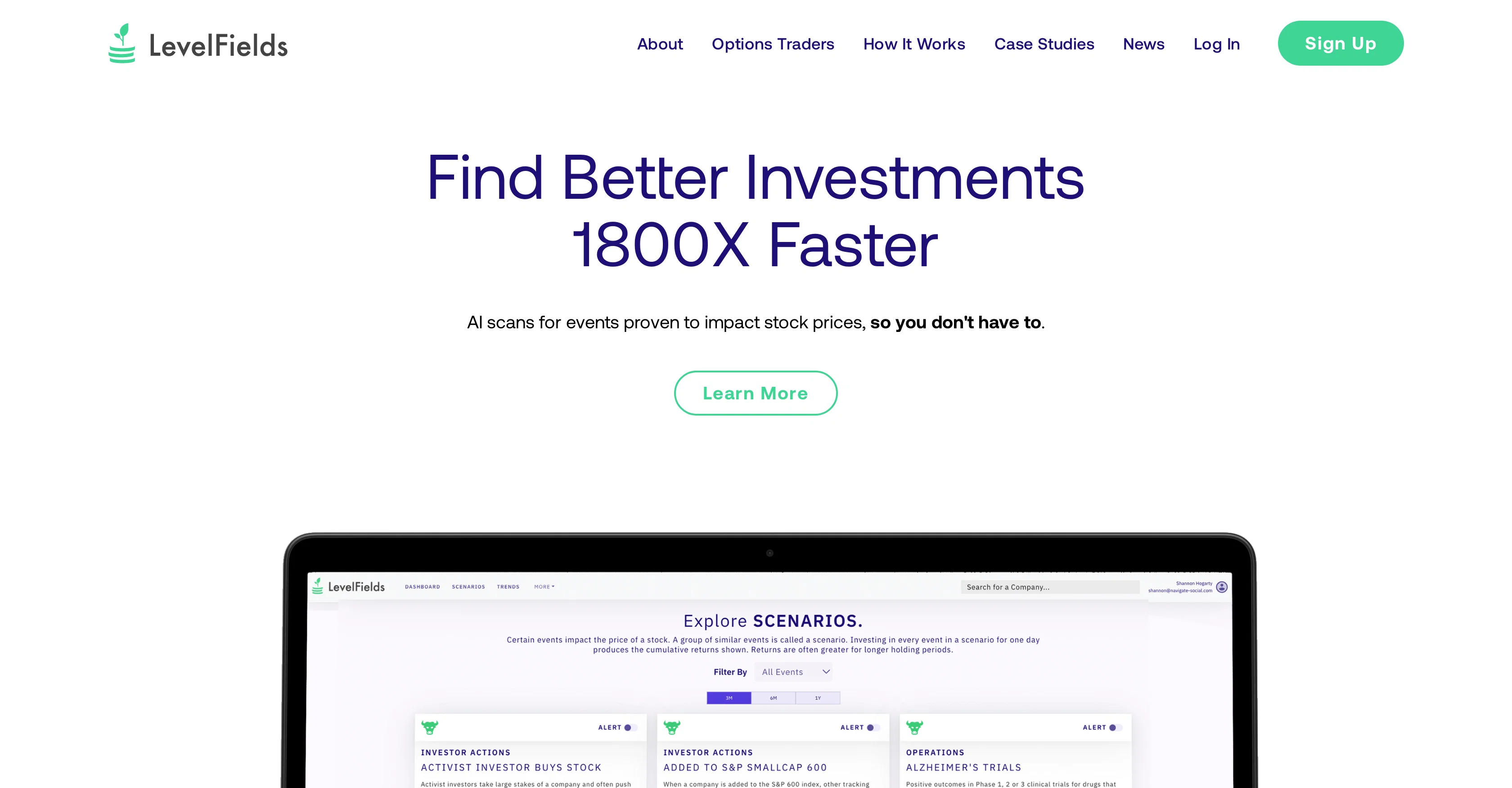 LevelFields website