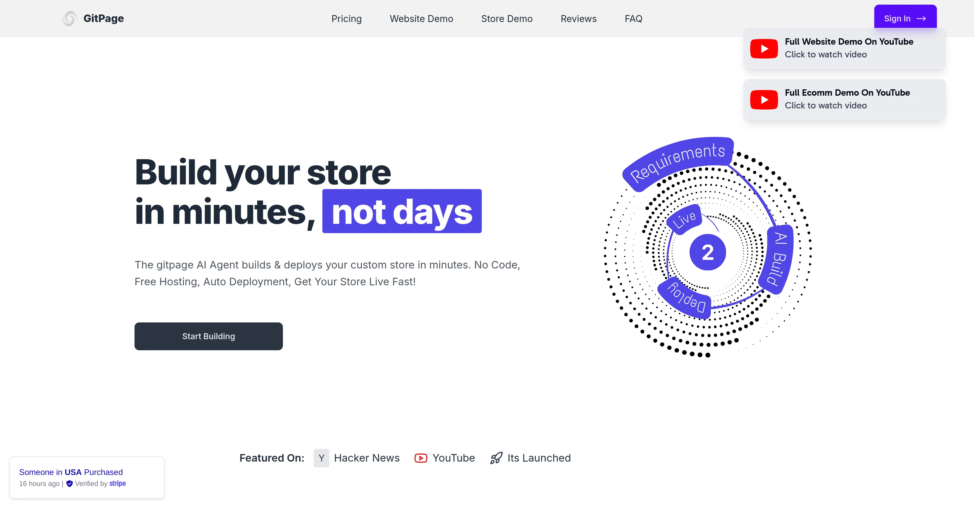 GitPage AI Website Builder website
