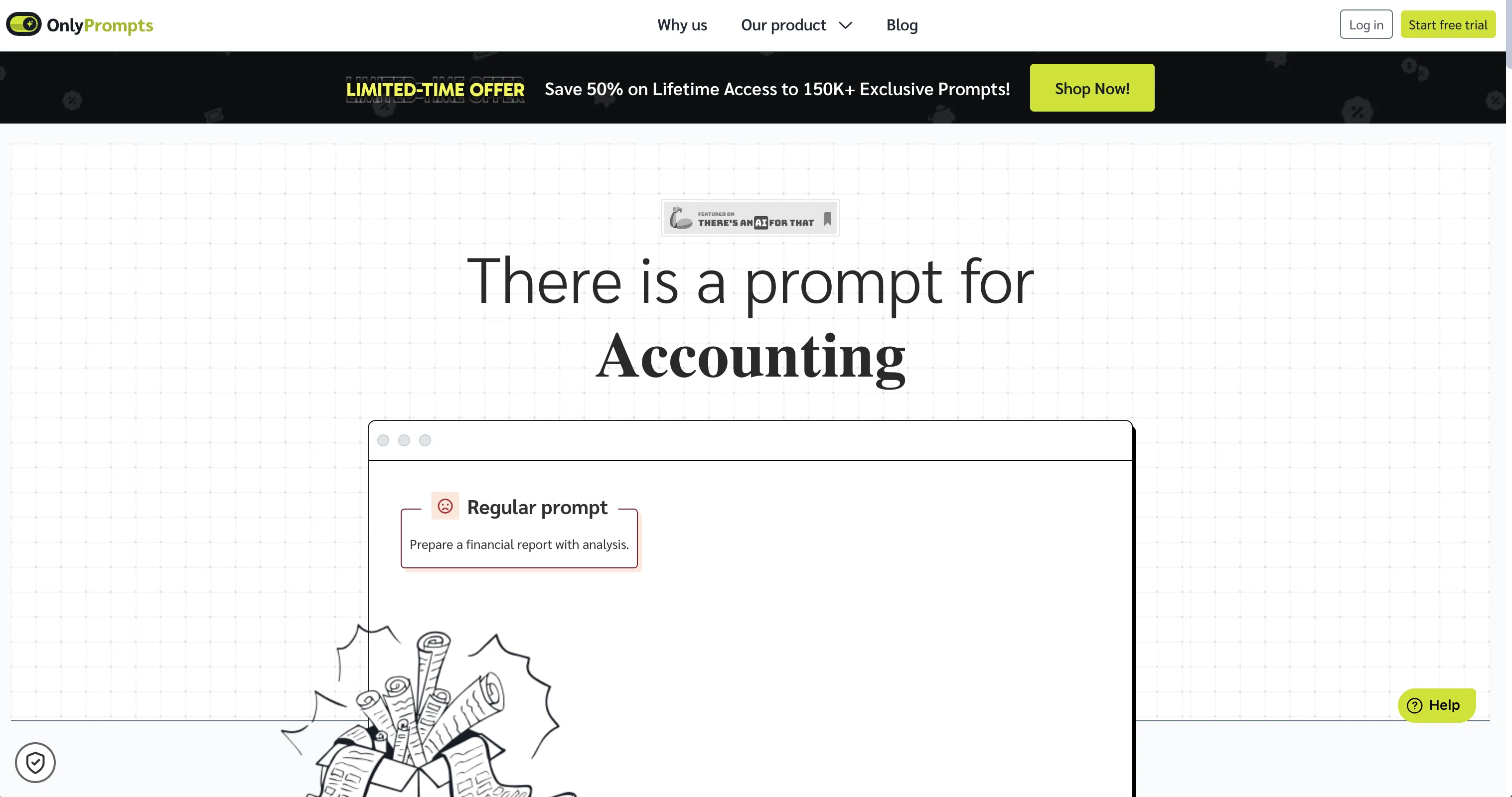 OnlyPrompts website